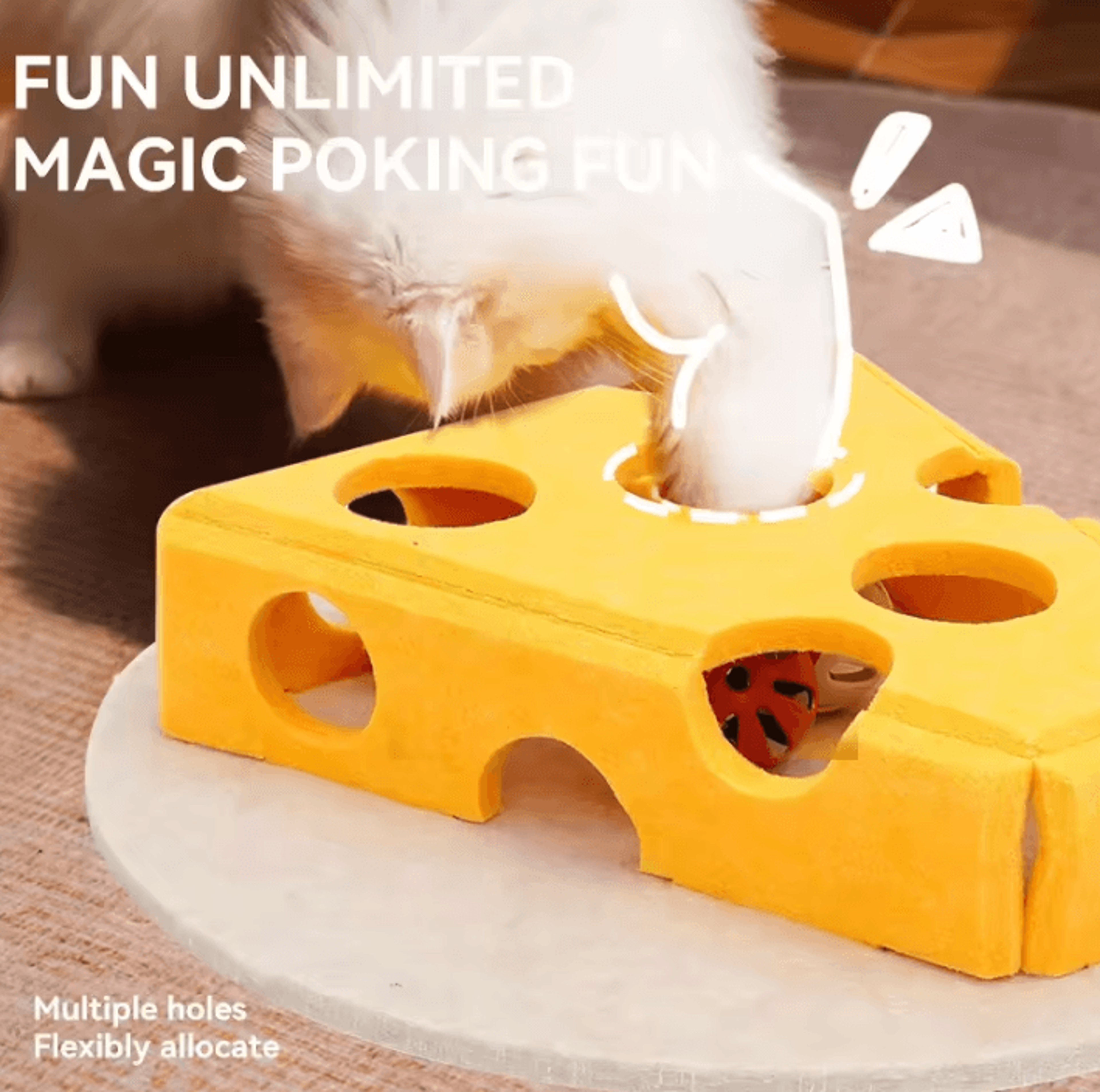 HidePaws Interactive Felt Puzzle Box For Cats 2