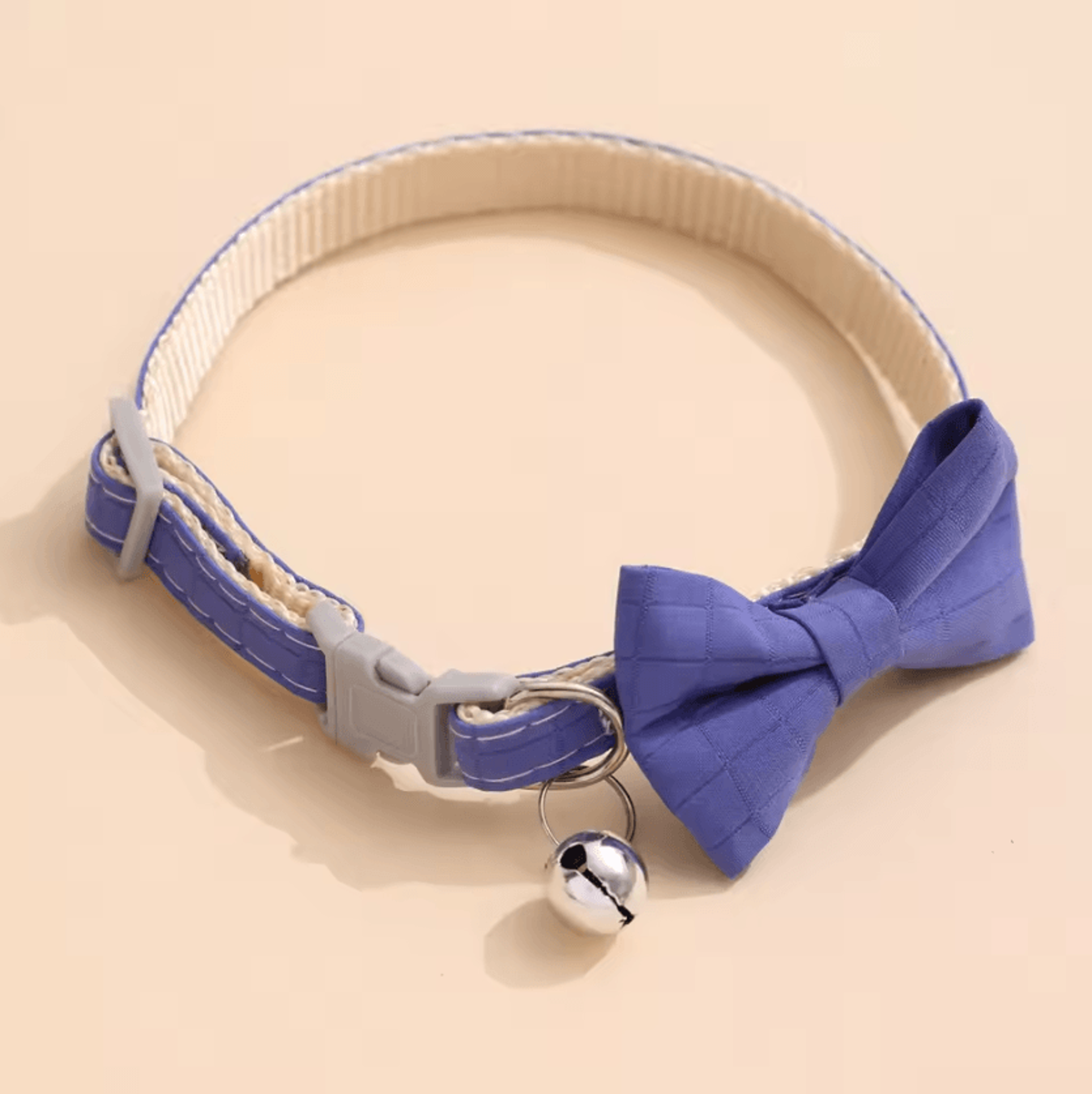 Bow Bell Adjustable Pet Collar For Cats  Small Dogs 7
