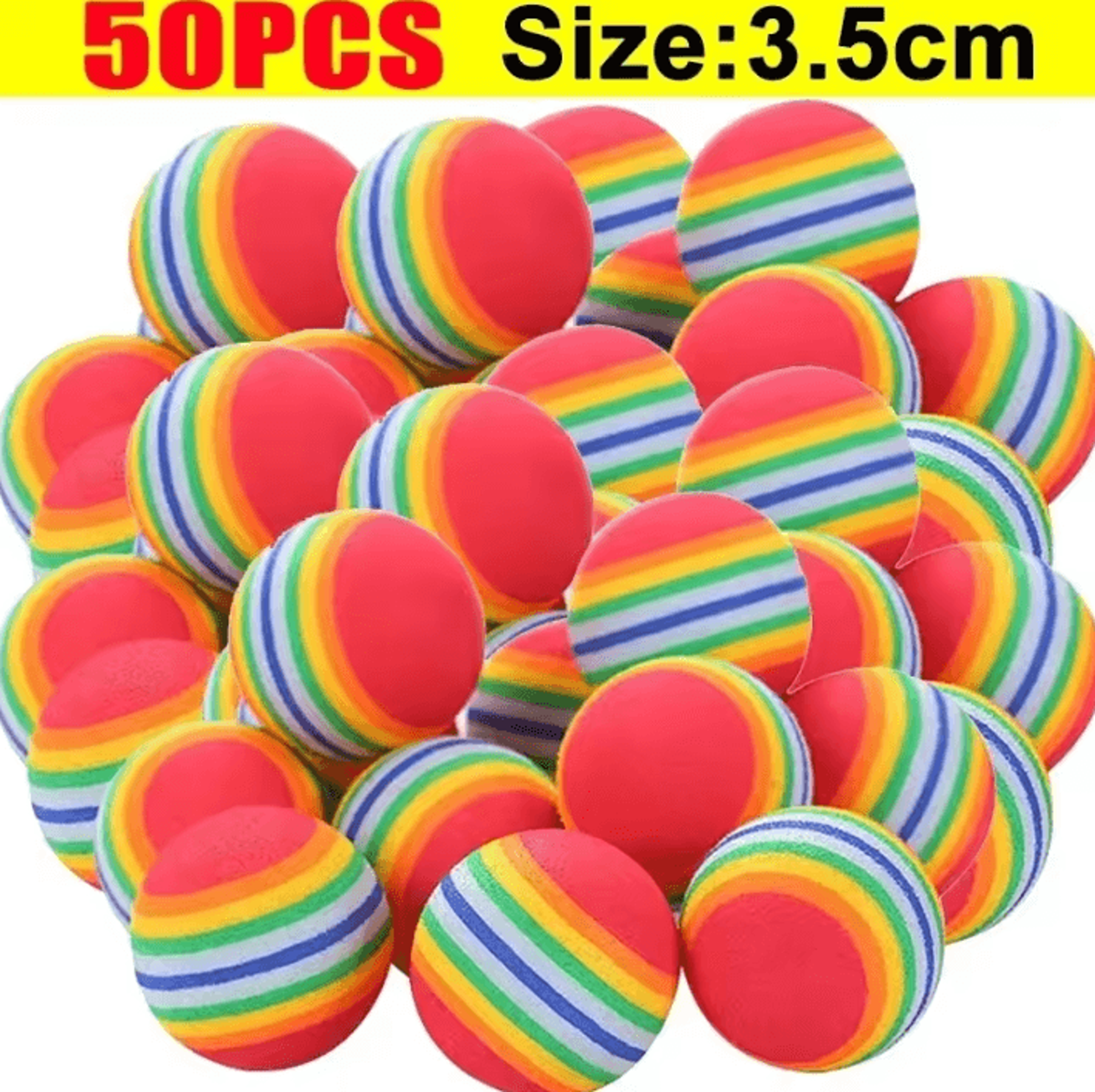 RainbowBounce EVA Cat Toy Balls  Interactive Chew  Chase Play Set 6