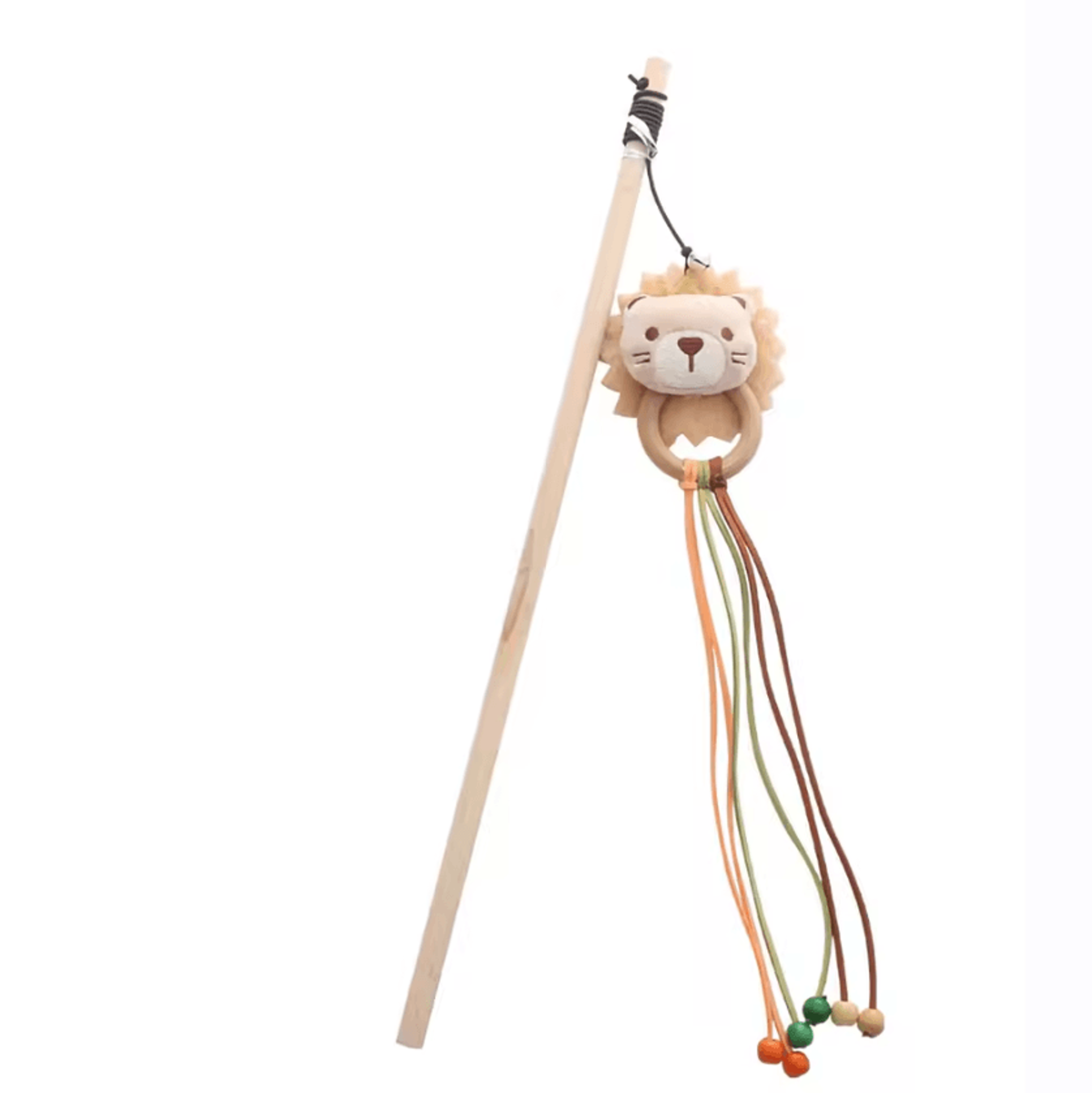 JinglePounce Interactive Cat Wand Toy With Bells  Cartoon Charms 2