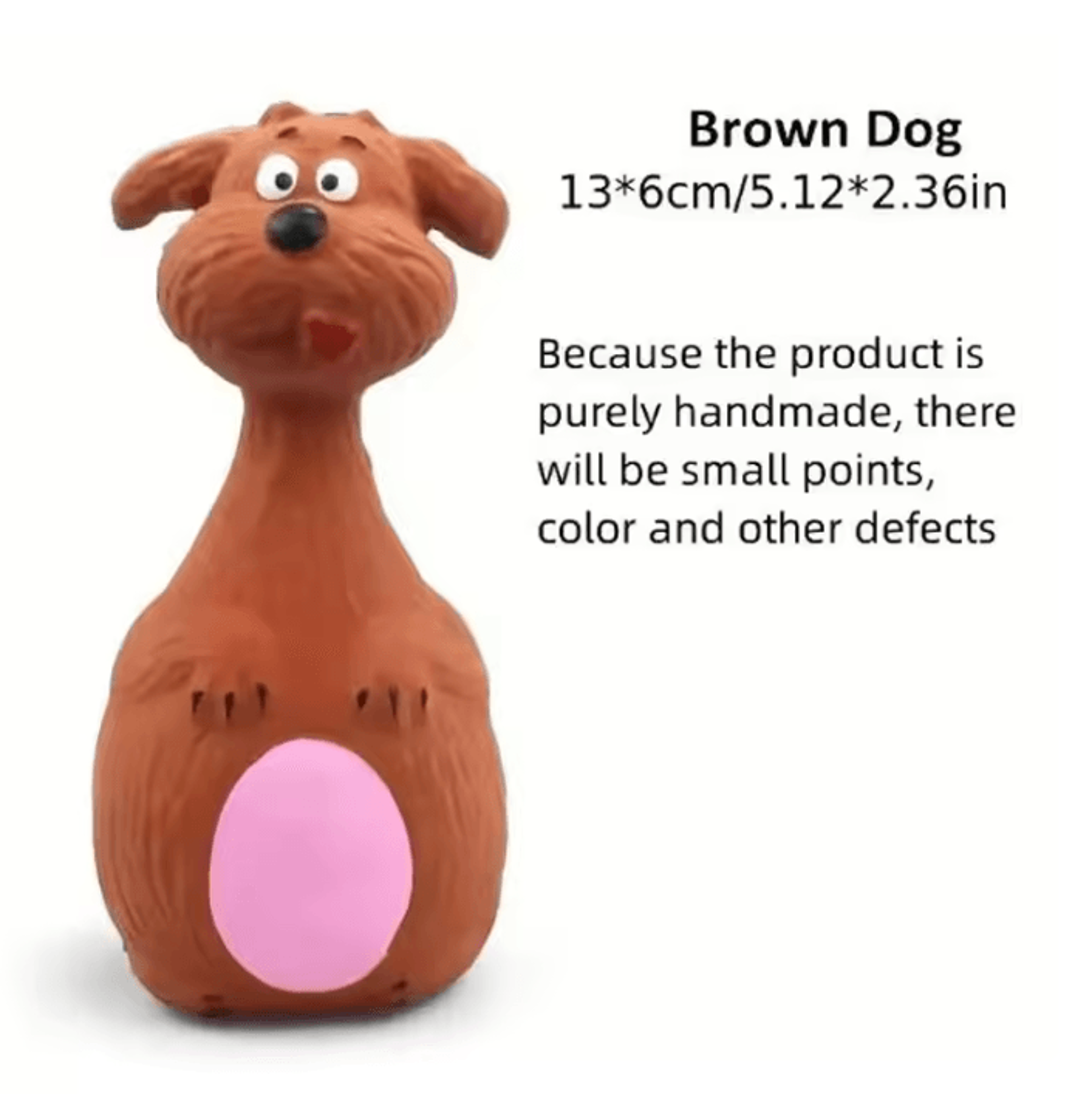 SqueakySafari Latex Dog Chew Toy  Elephant  Cow Edition 6