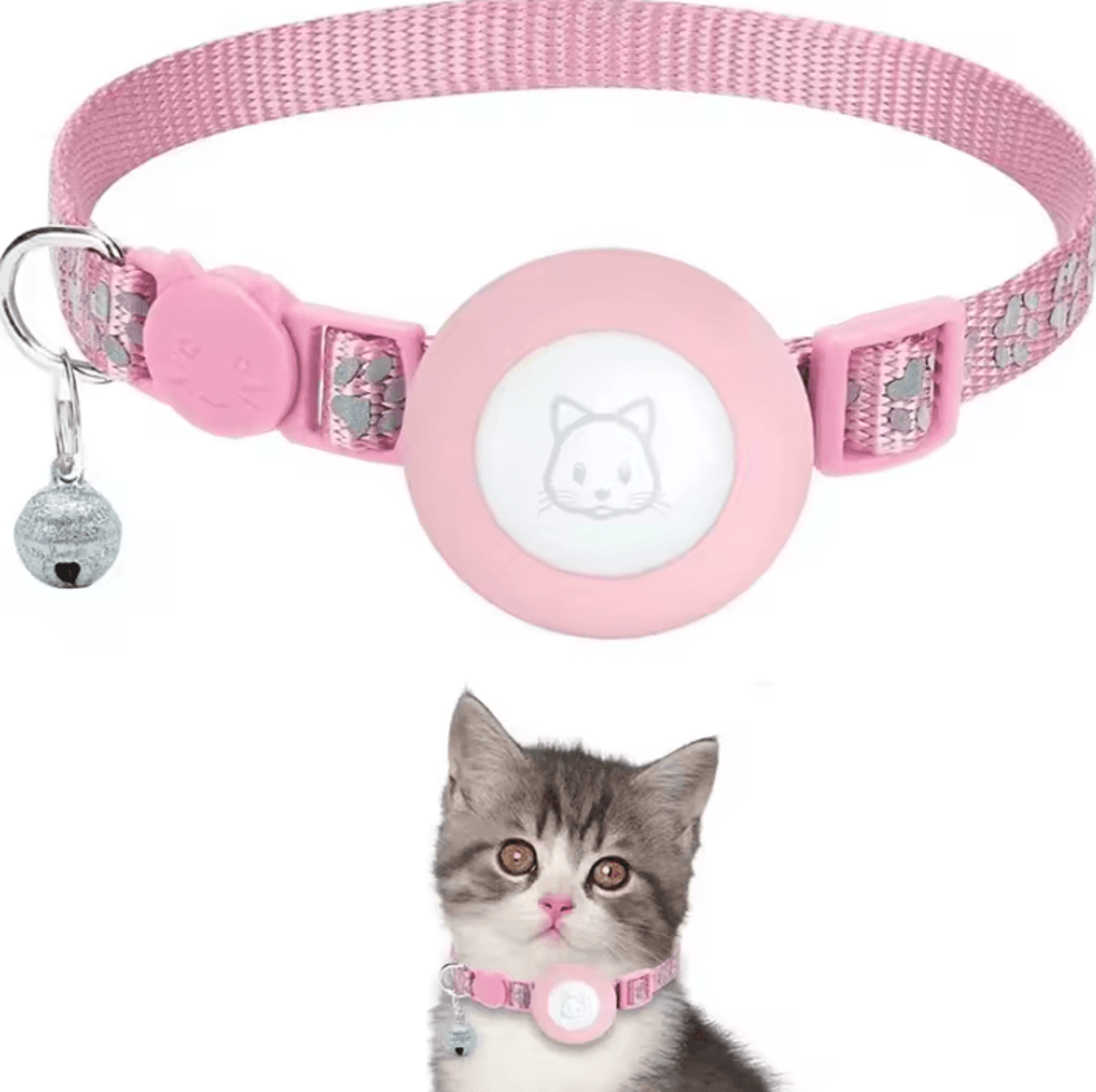 TrackGuard AirTag Cat Collar With Reflective Safety Design 5