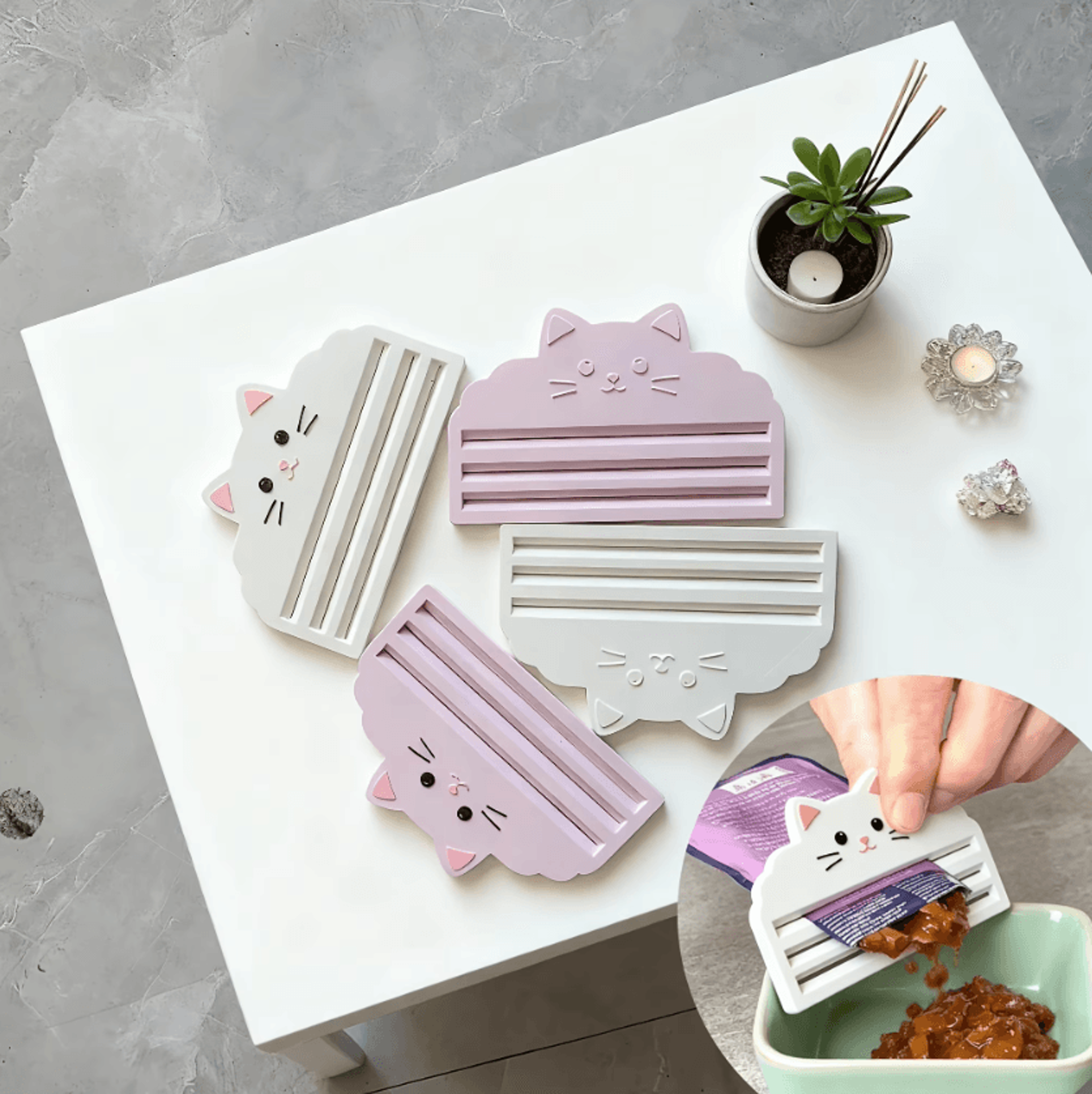 cat treat squeezer tool – no-waste food & snack dispenser for cats