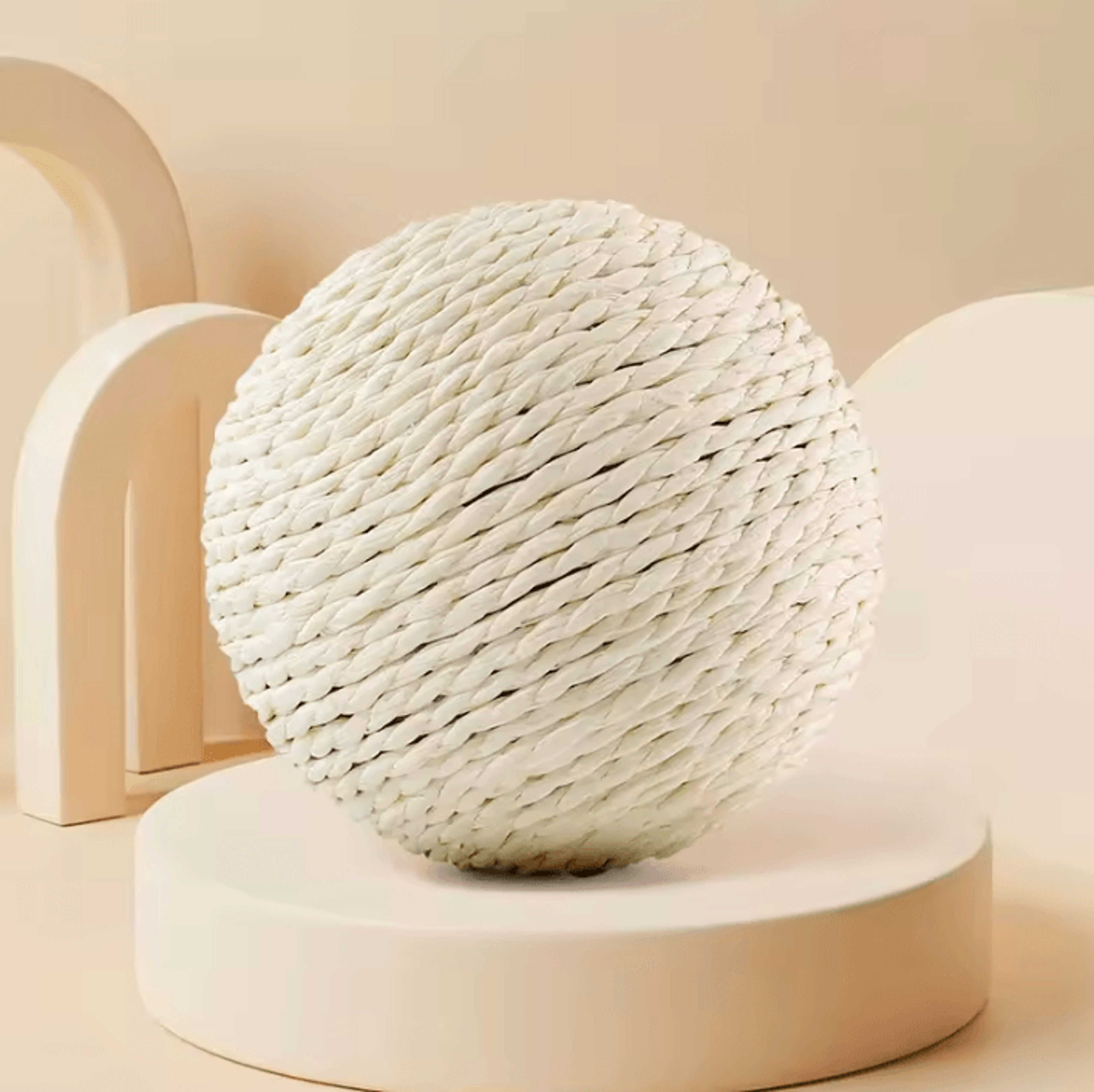Sisal Cat Scratching Ball Toy  Interactive Teething  Playtime Fun For Cats 6