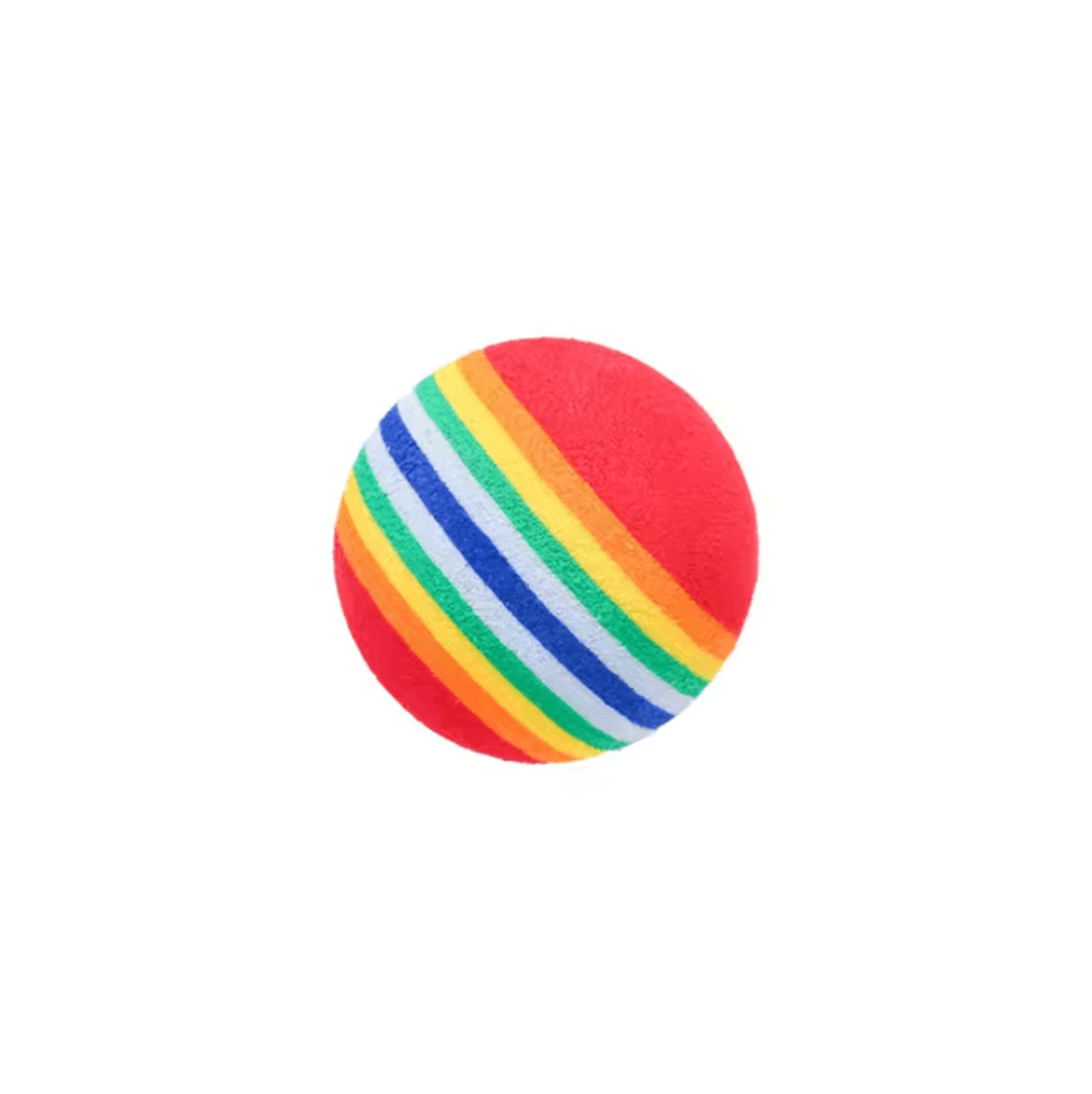 Rainbow EVA Rattle Ball Toy  Interactive Chew  Play Ball For Cats  Dogs 3