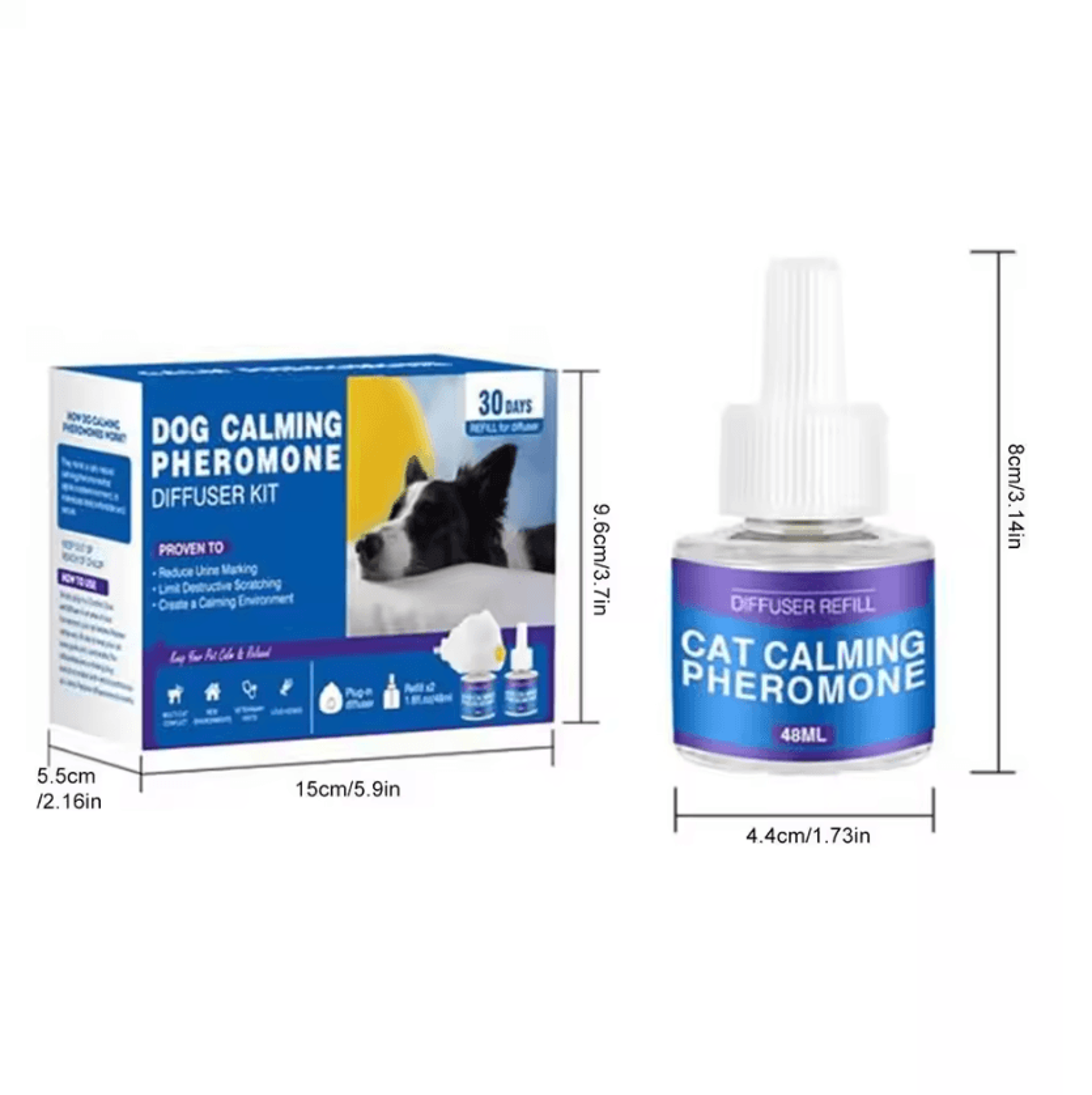 Cat Pheromone Calming Diffuser Refill  60Day Stress Relief Refill For Cats 2