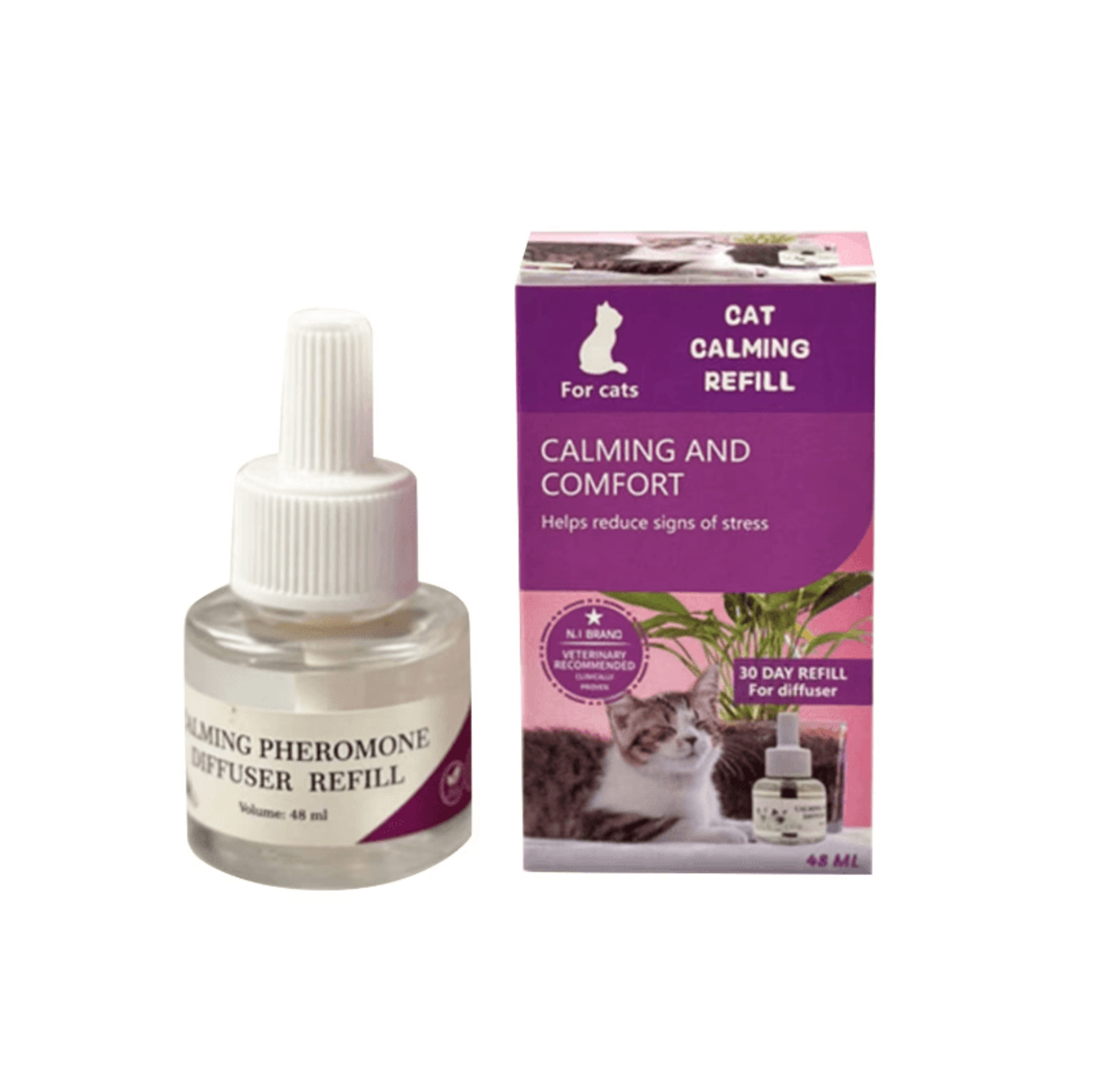 48ML Cat Calming Pheromone Diffuser Starter Kit With Refill 0