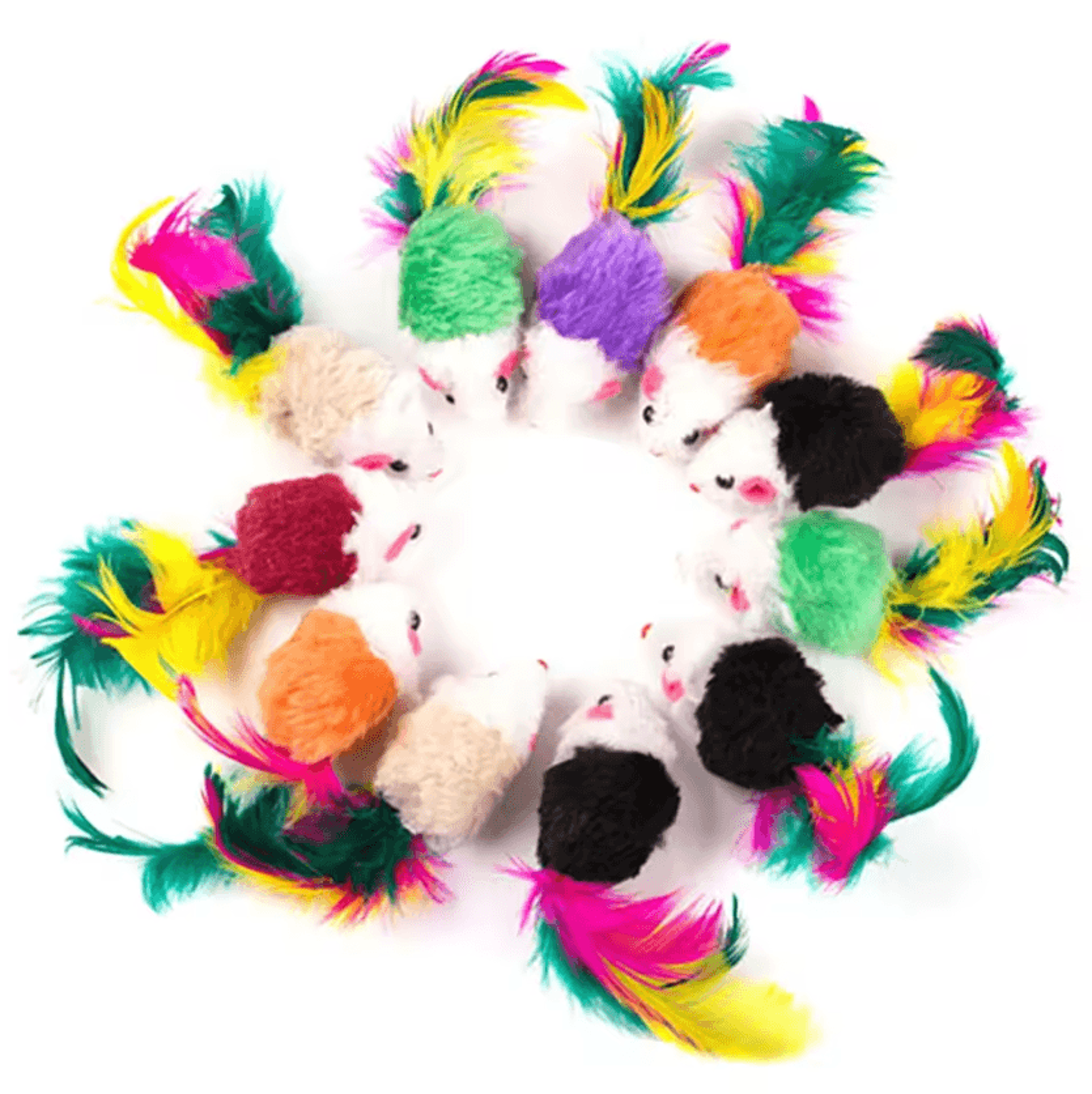 Interactive Rattle Mouse Cat Toy Set  5PCS10PCS20PCS Pack 5