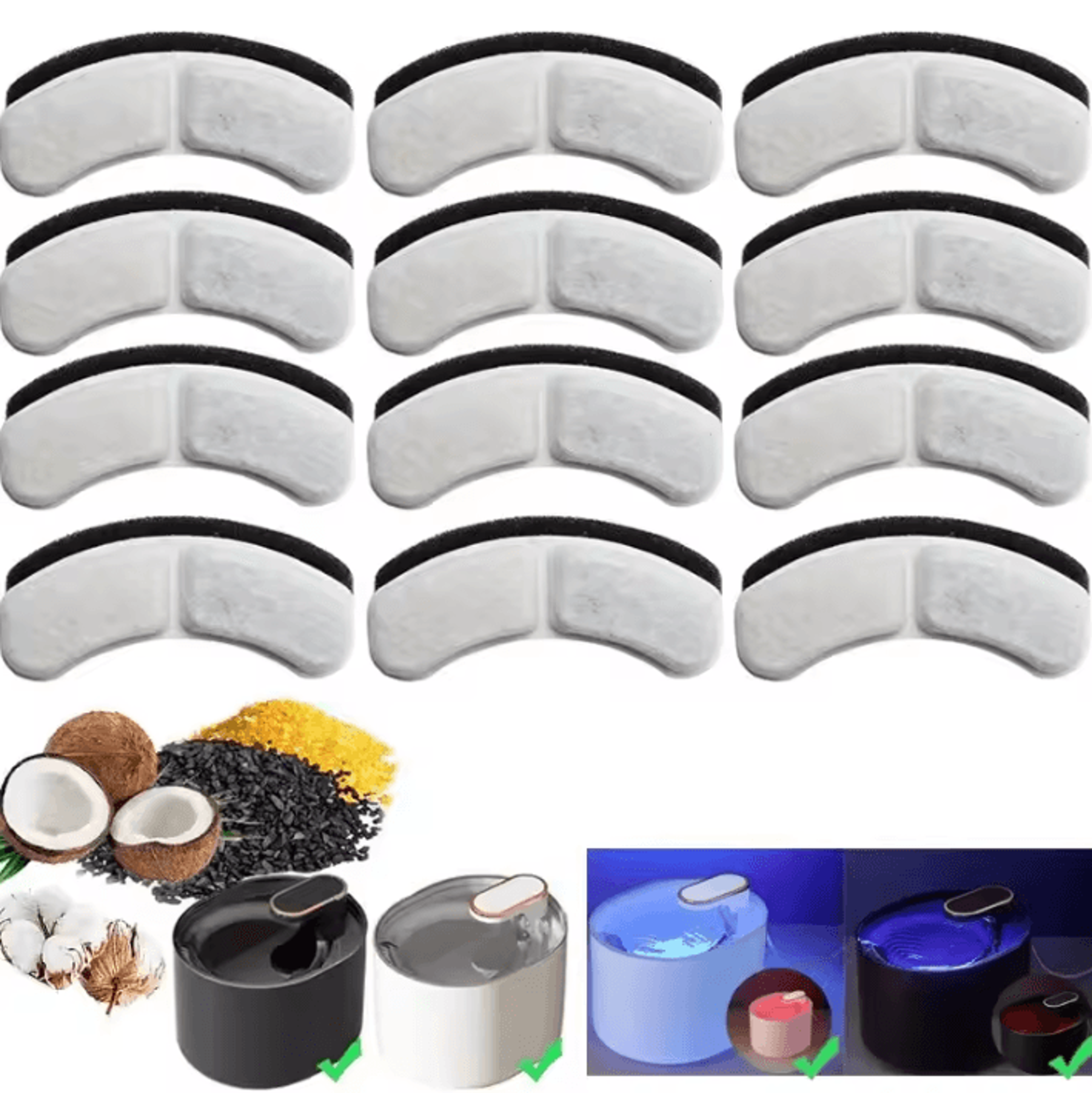 premium pet water fountain replacement filters – fresh water filtration cartridges
