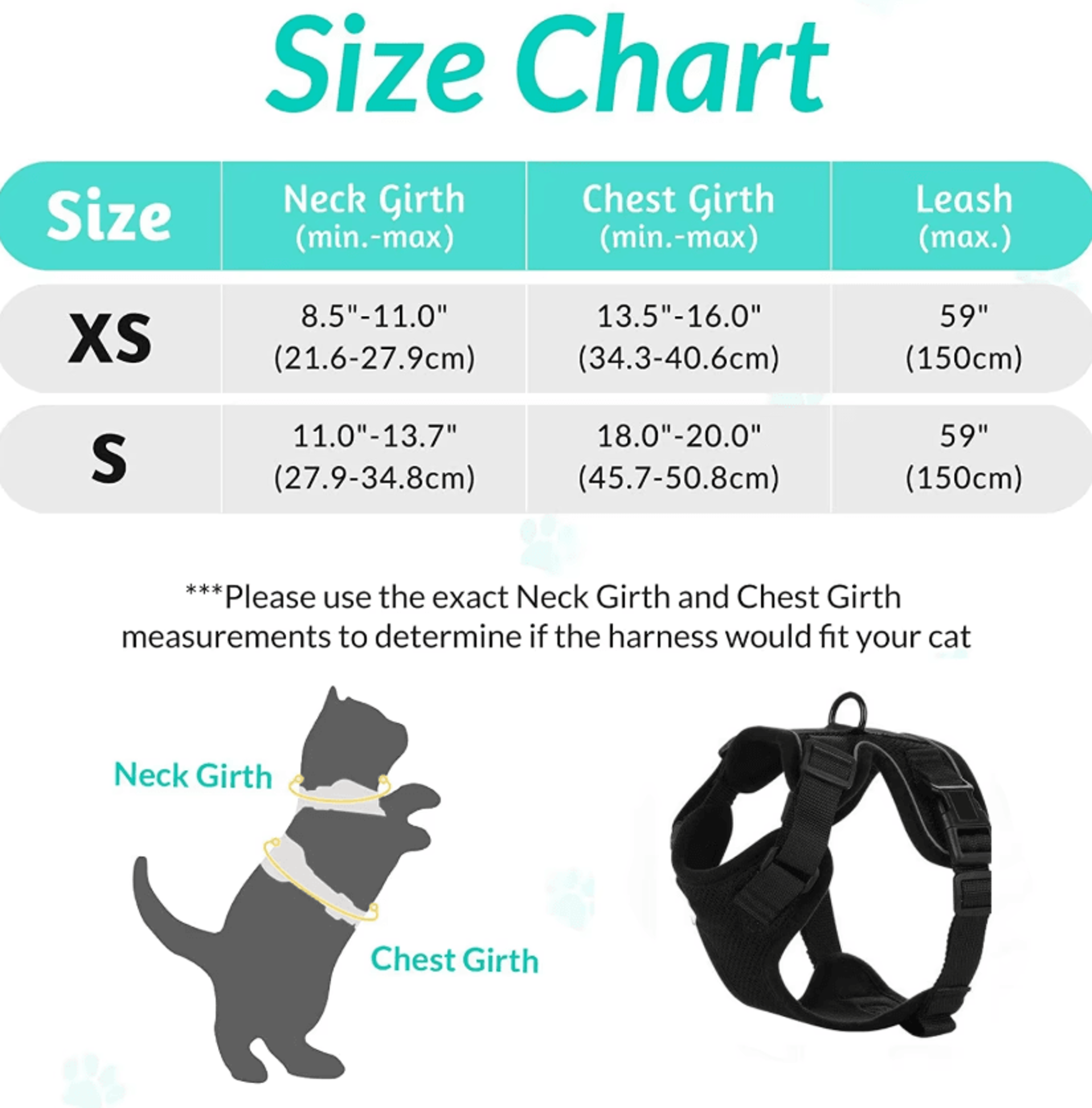Reflective EscapeProof Cat Harness  Leash Set For Safe Outdoor Adventures 1