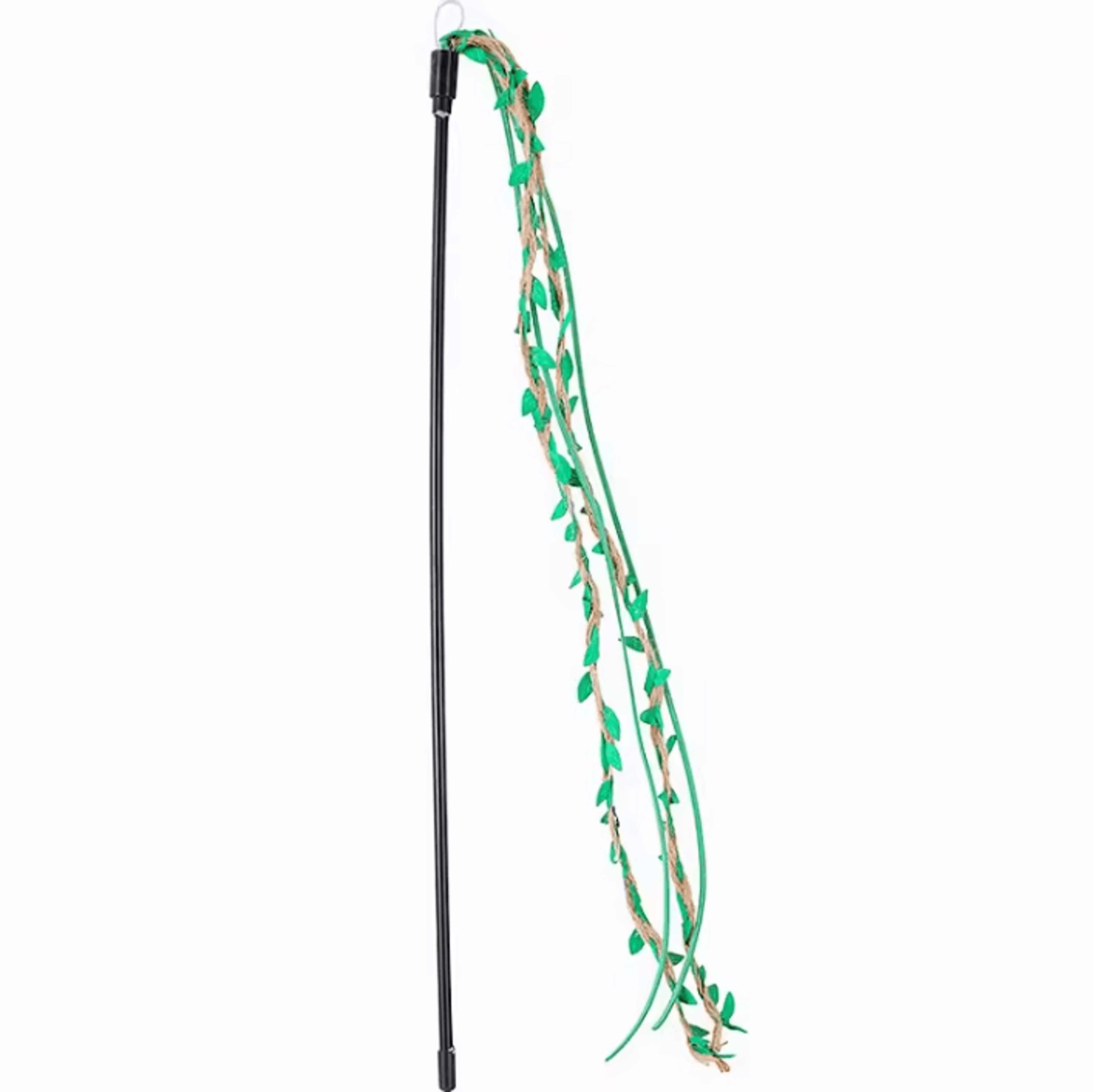 Interactive Rope Tassel Cat Teaser Wand With Bell 3