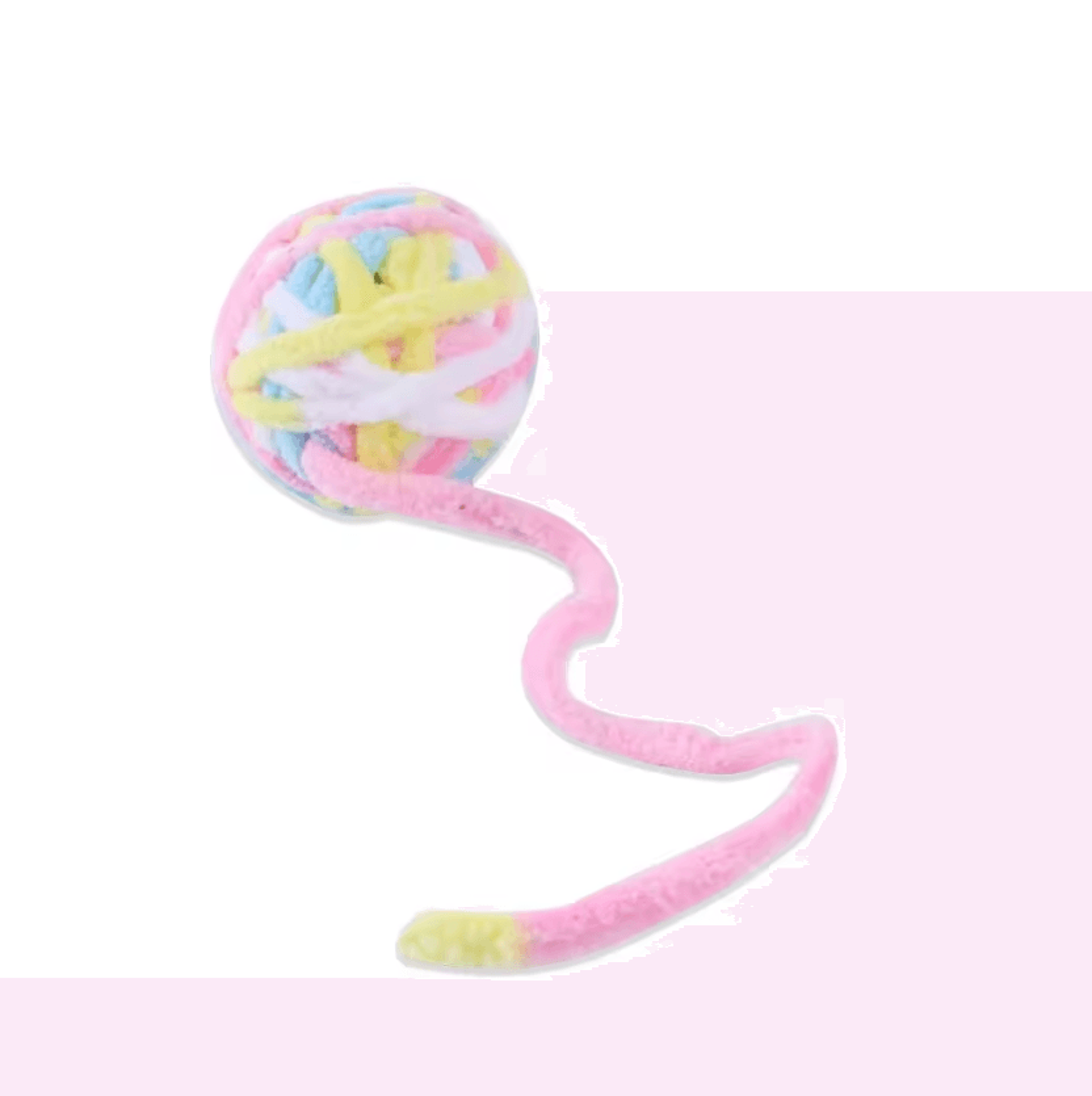 DrDC Colorful Wool Ball Cat Toy Set  SelfPlay Chew  Chase Toys For Cats 7