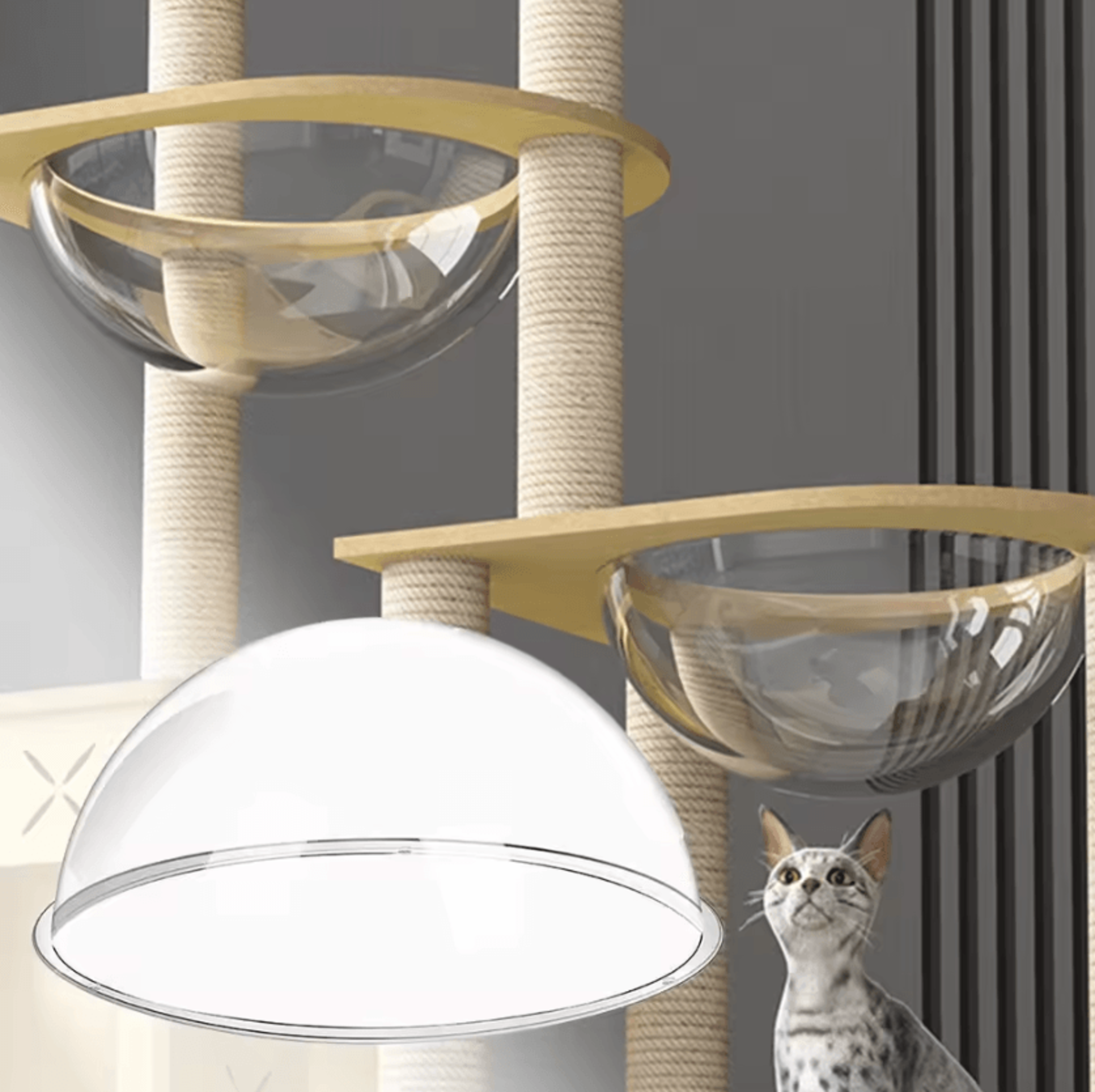 SpacePod Clear Capsule Window Cat Bed Cover 0
