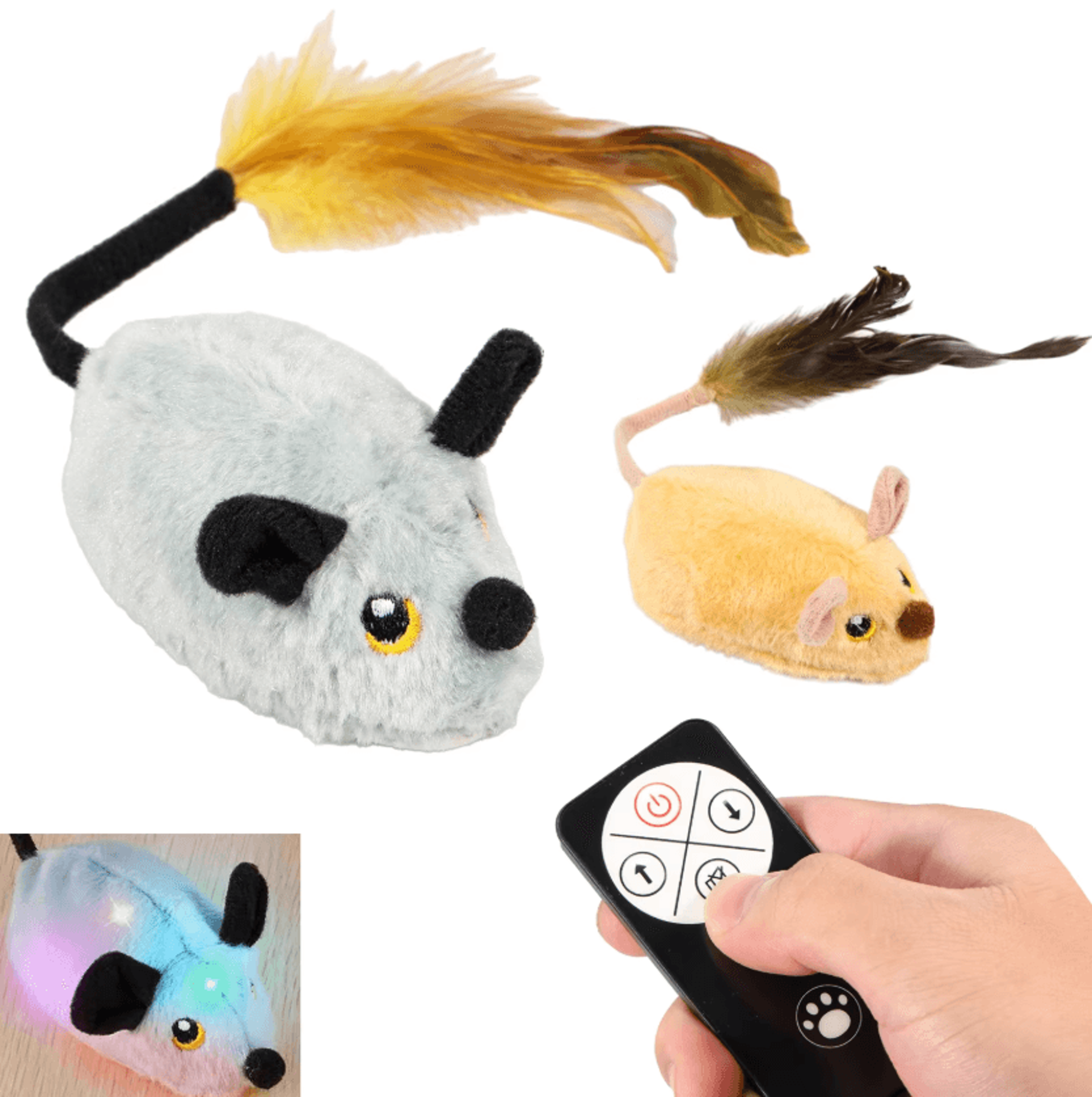 SmartChase Rechargeable Interactive Mouse Cat Toy 0