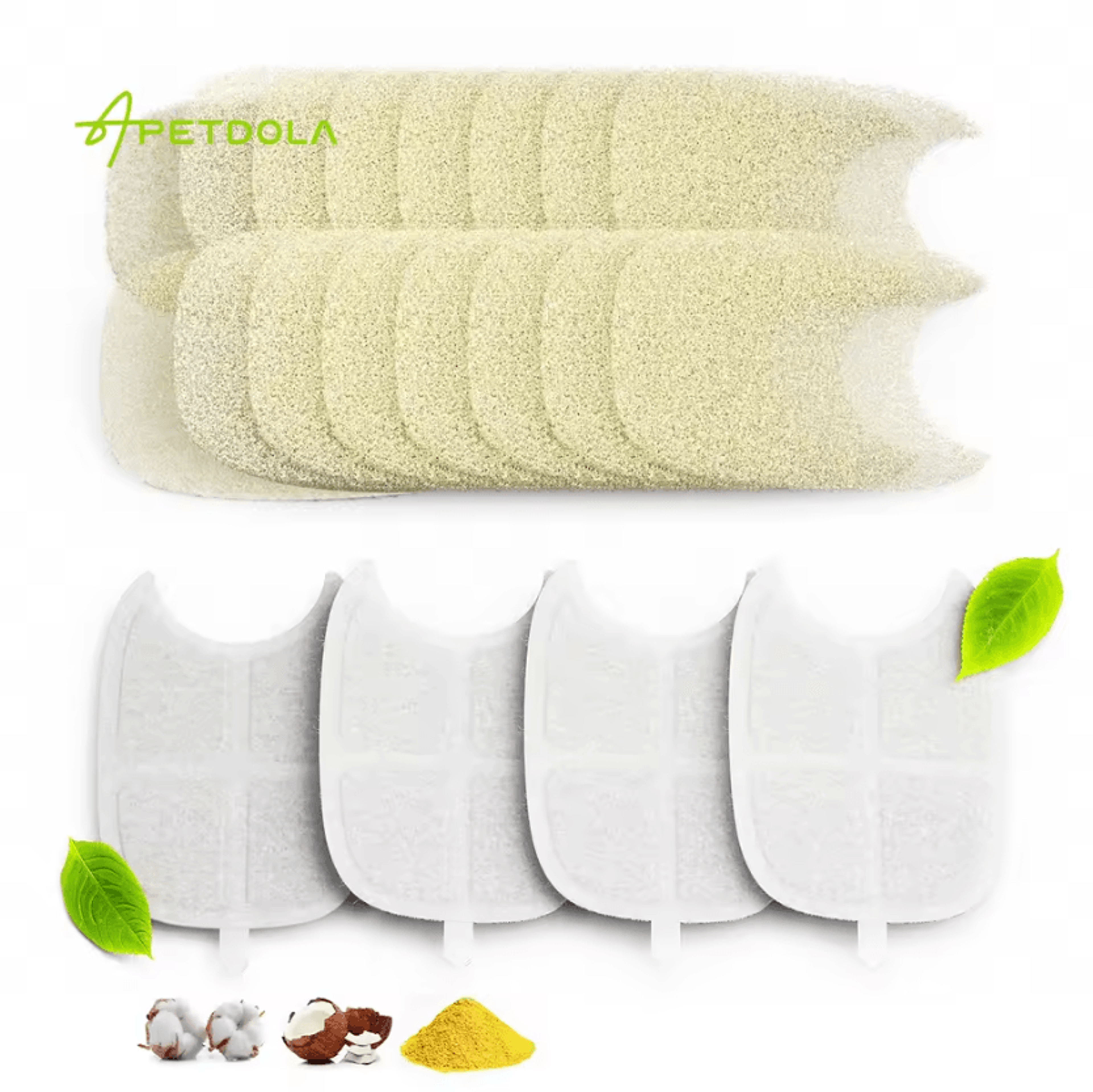 aquapure fs10pro 6-layer fountain filter replacement pack