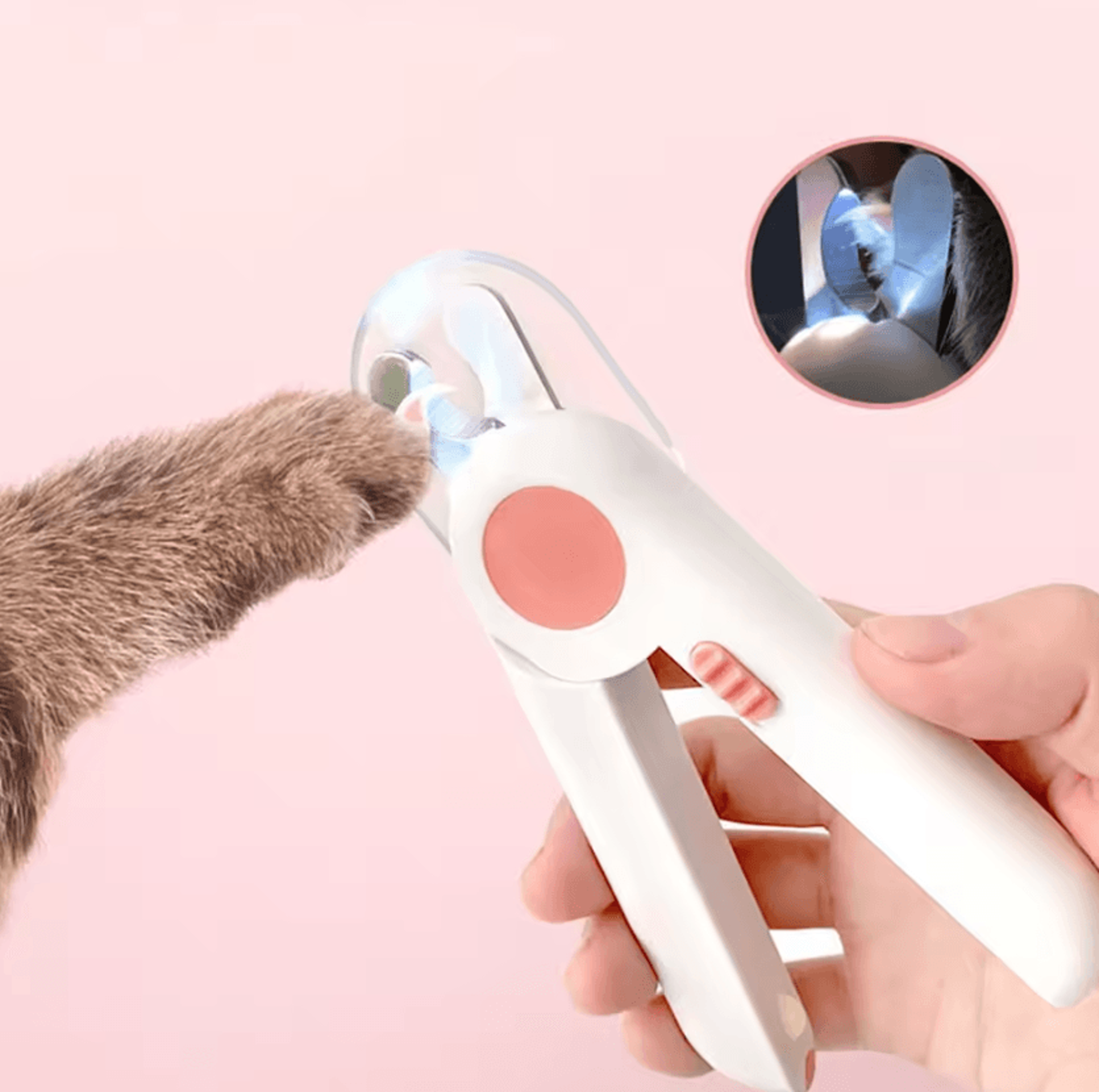 led safetrim pet nail clipper with nail file