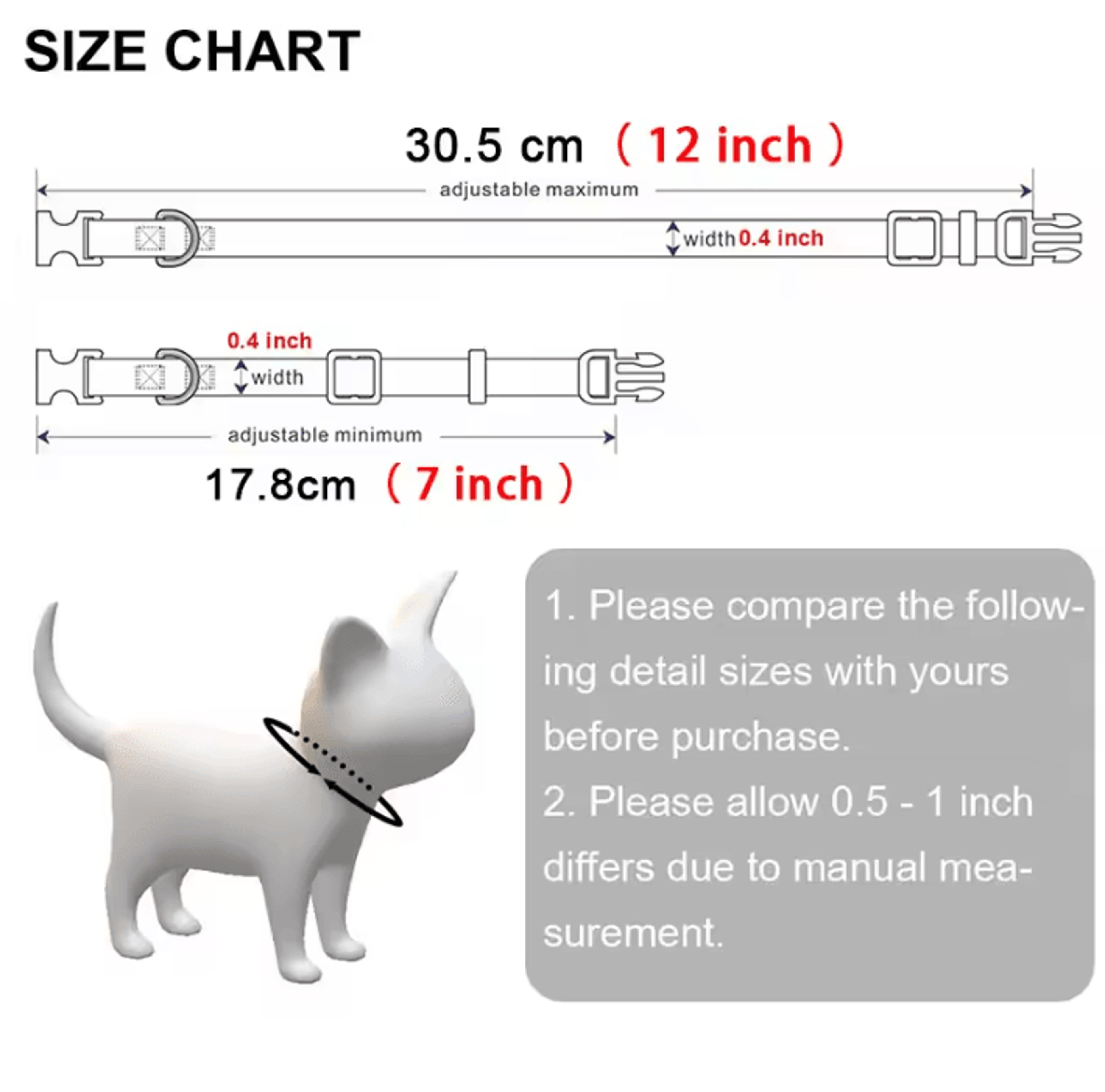 Personalized Reflective Pet ID Collar For Cats  Small Dogs 1