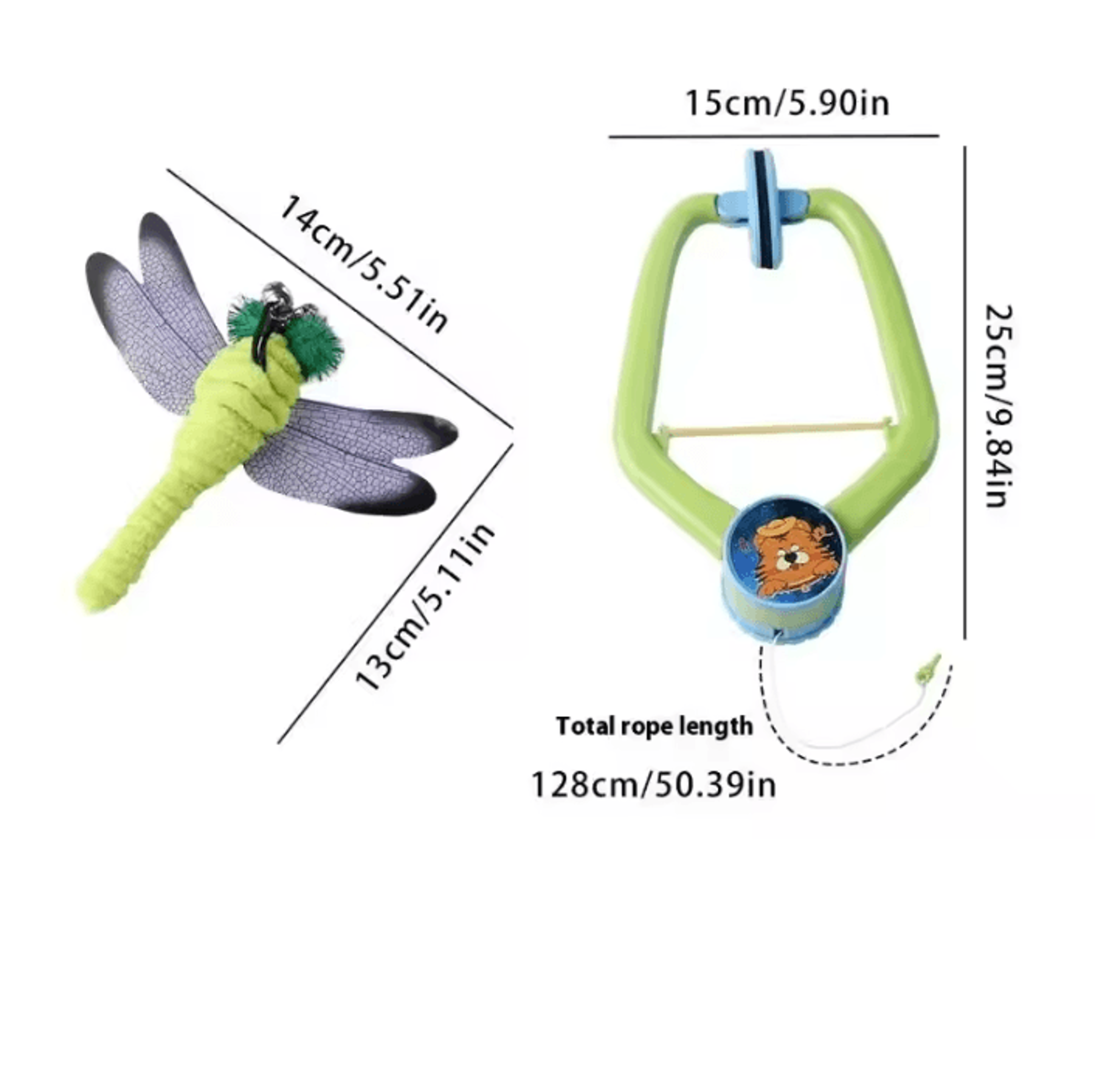 DoorHanging Feather Chase Cat Toy  Interactive SelfPlay Teaser 7