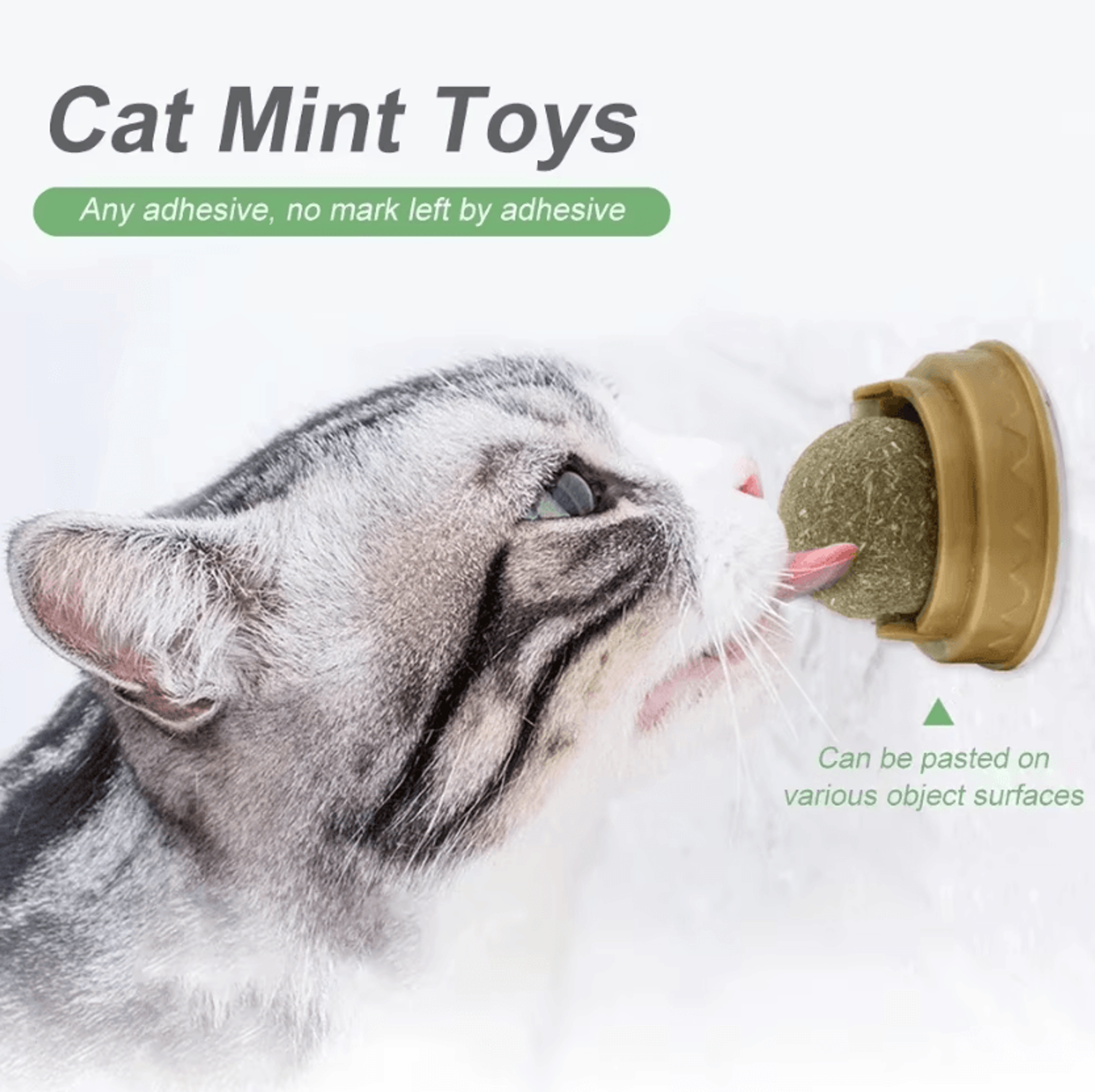 Catnip Mint Ball Toy For Teeth Cleaning  Interactive Play 1