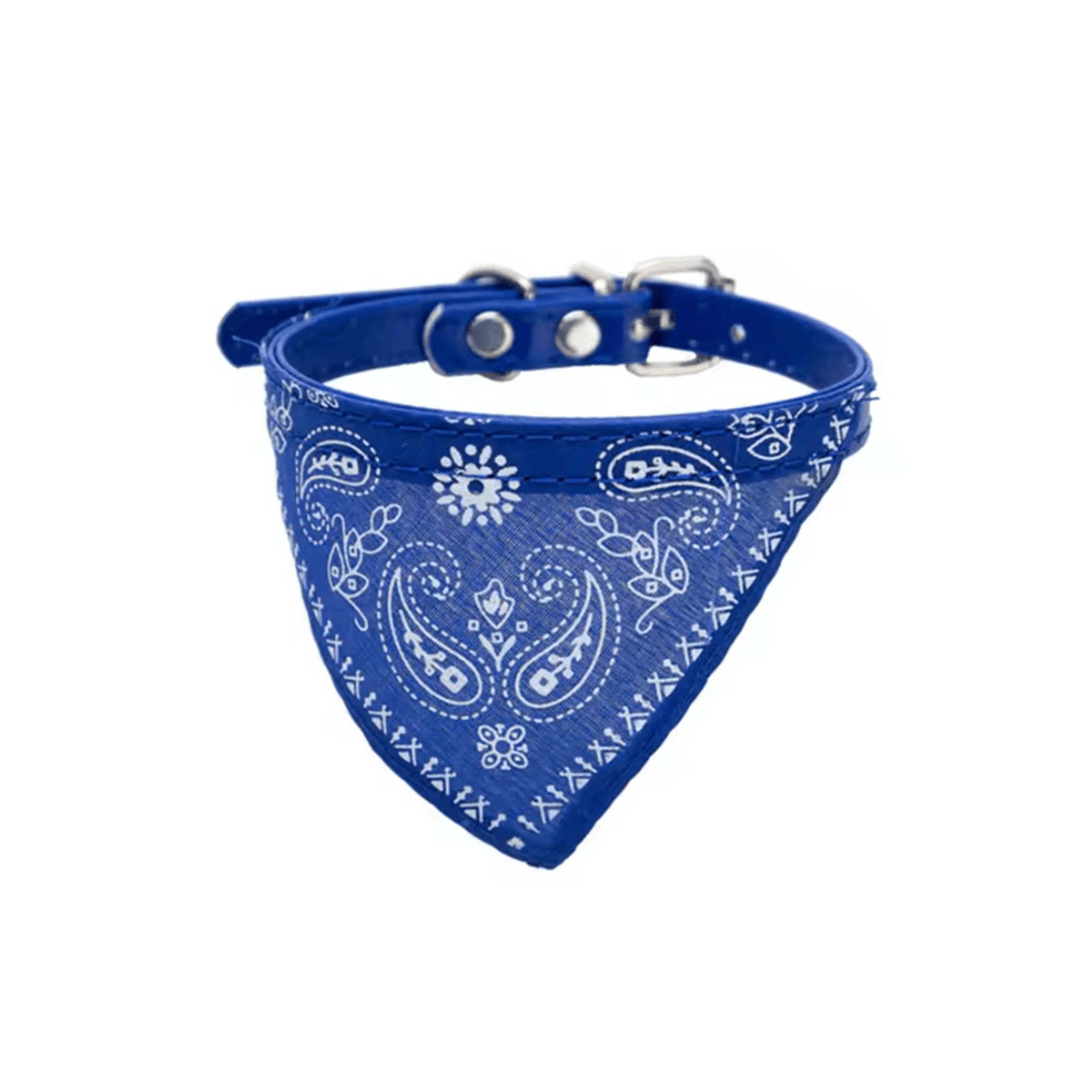 CharmingBandana Adjustable Pet Collar With Printed Scarf 4