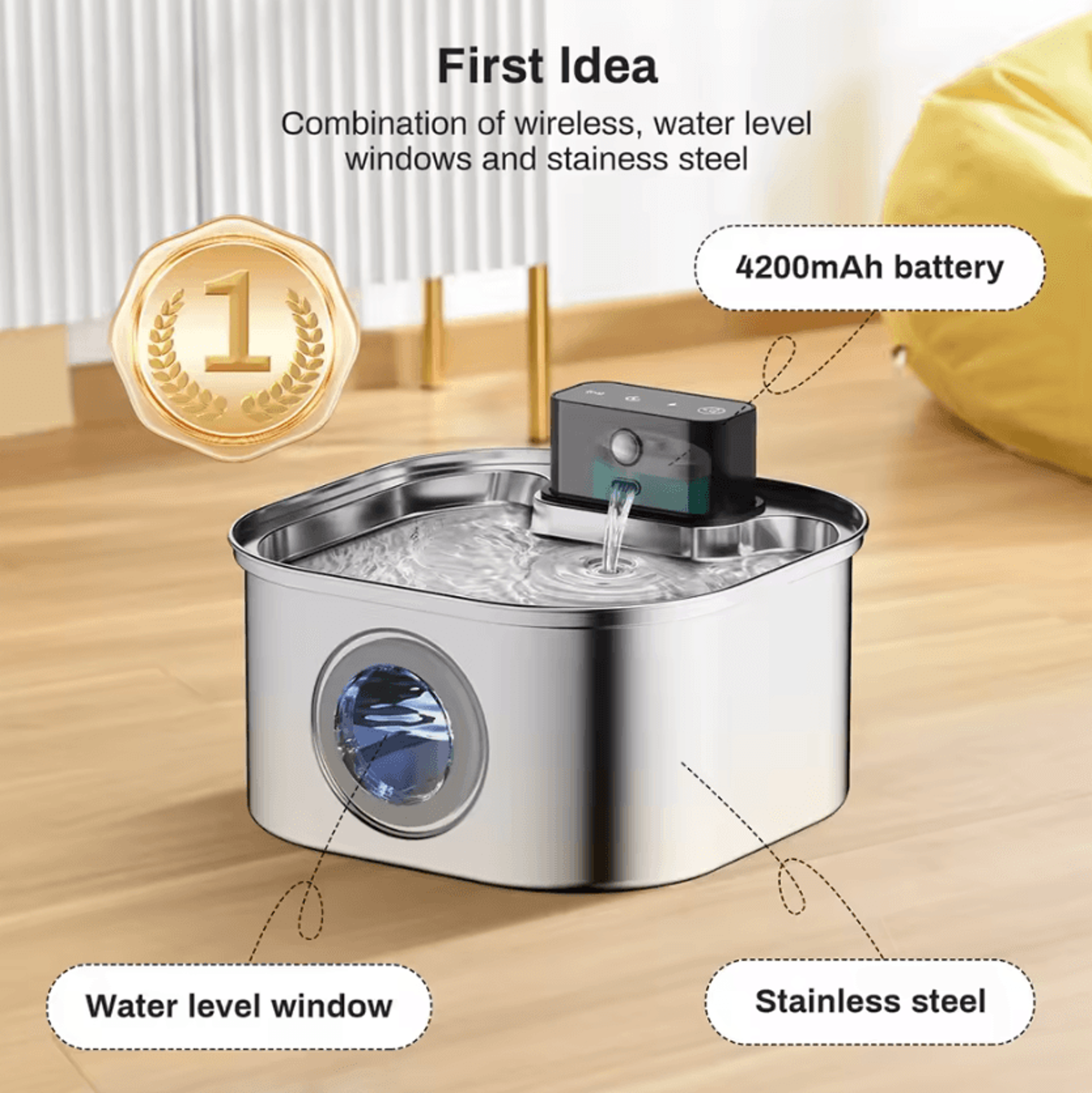 SmartFlow Wireless Sensor Pet Water Fountain 2