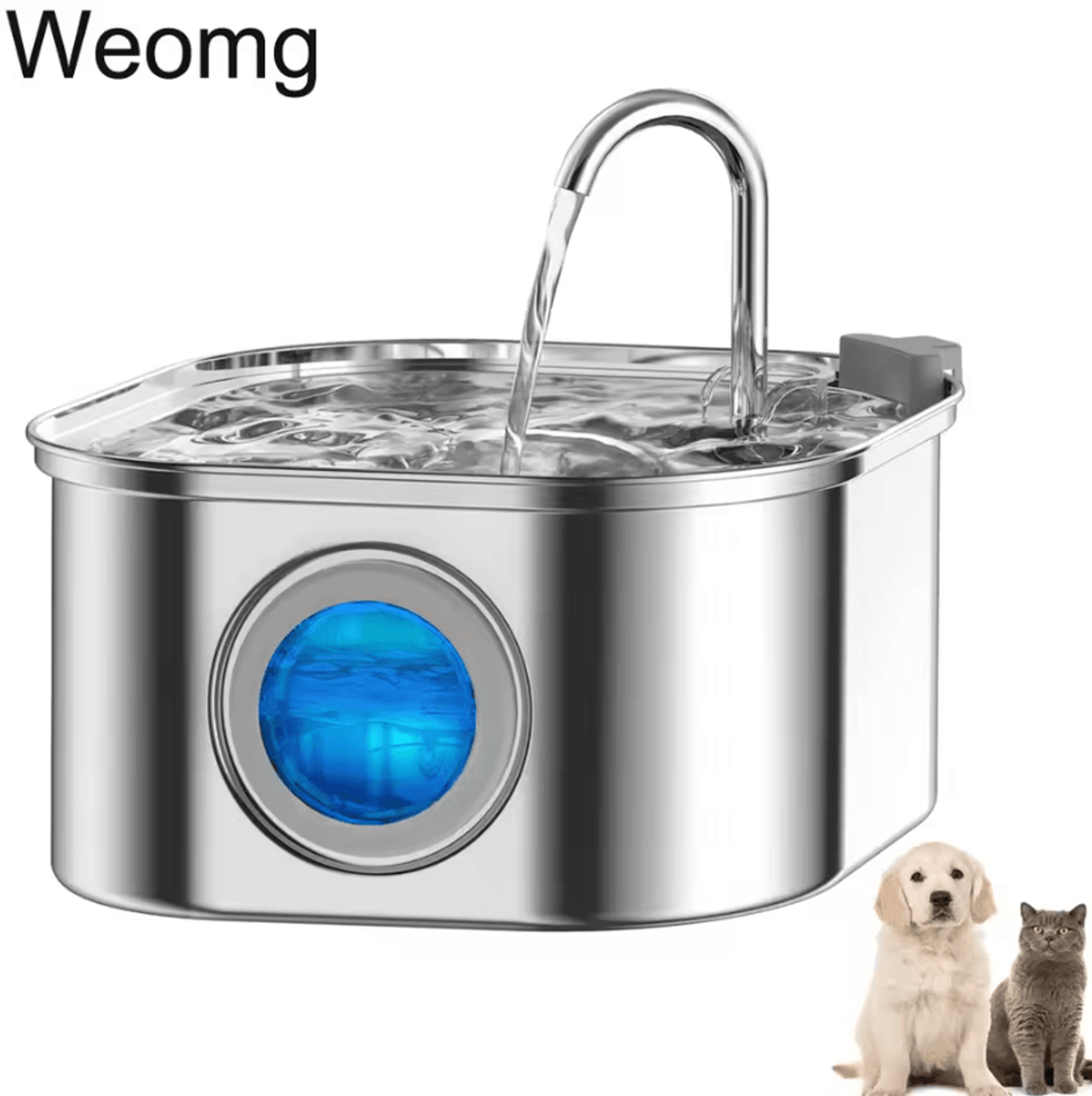 pureflow 3l stainless steel pet water fountain