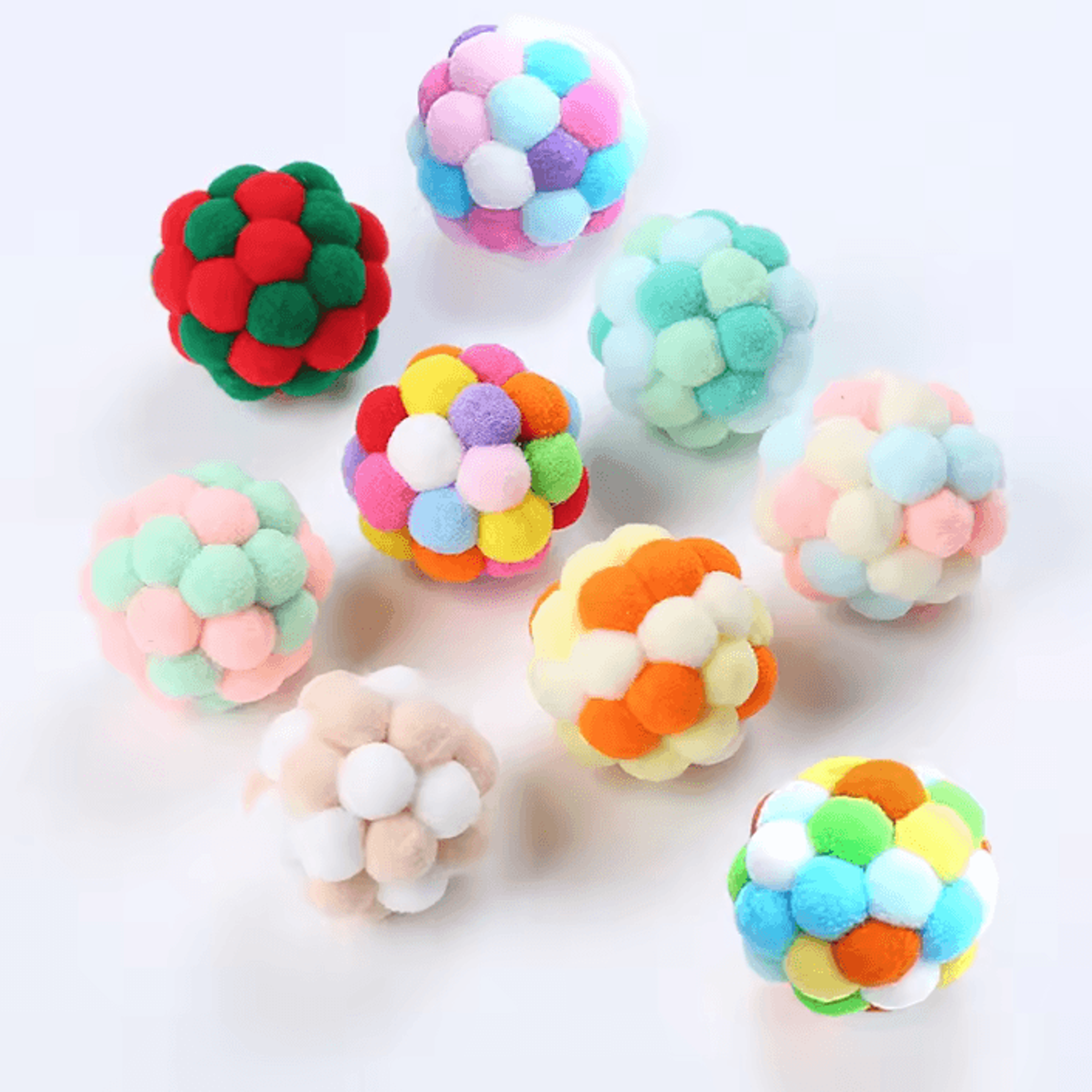 RainbowBounce Handmade Bell Ball Cat Toy 1