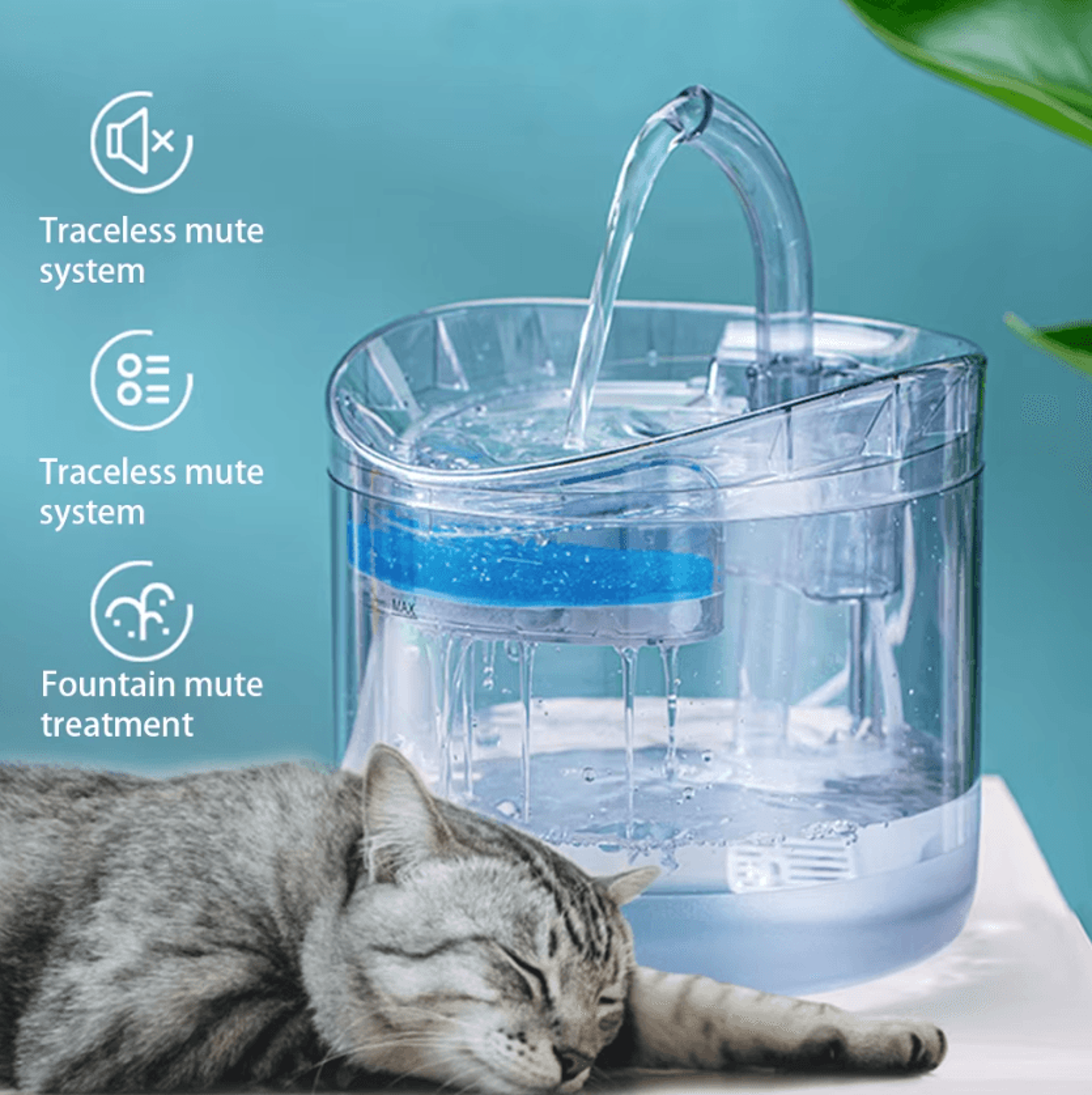 AquaSense Automatic Sensor Pet Water Fountain 1