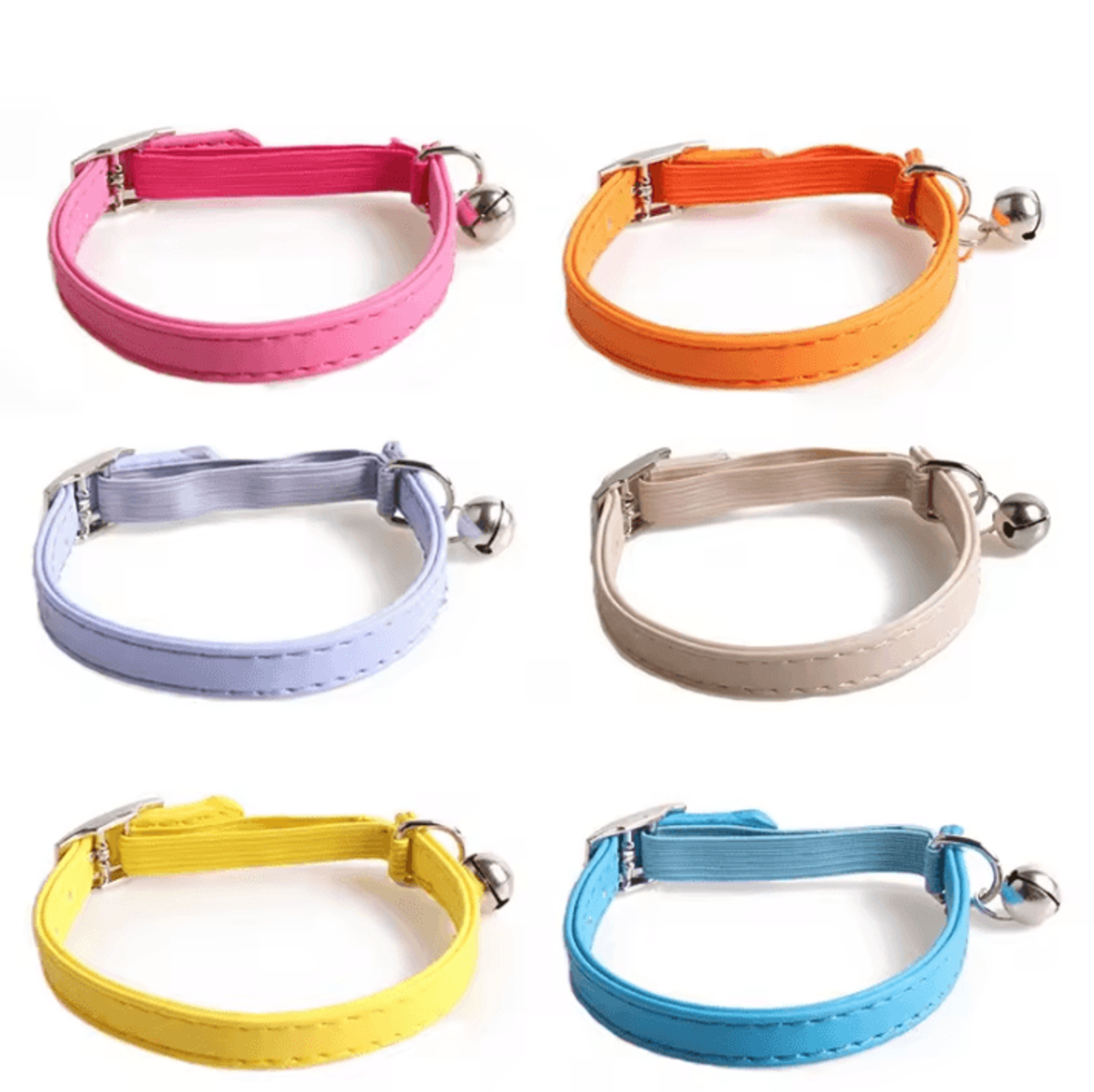 Macaron Bell Adjustable Cat Collar For Cats  Small Pets 0