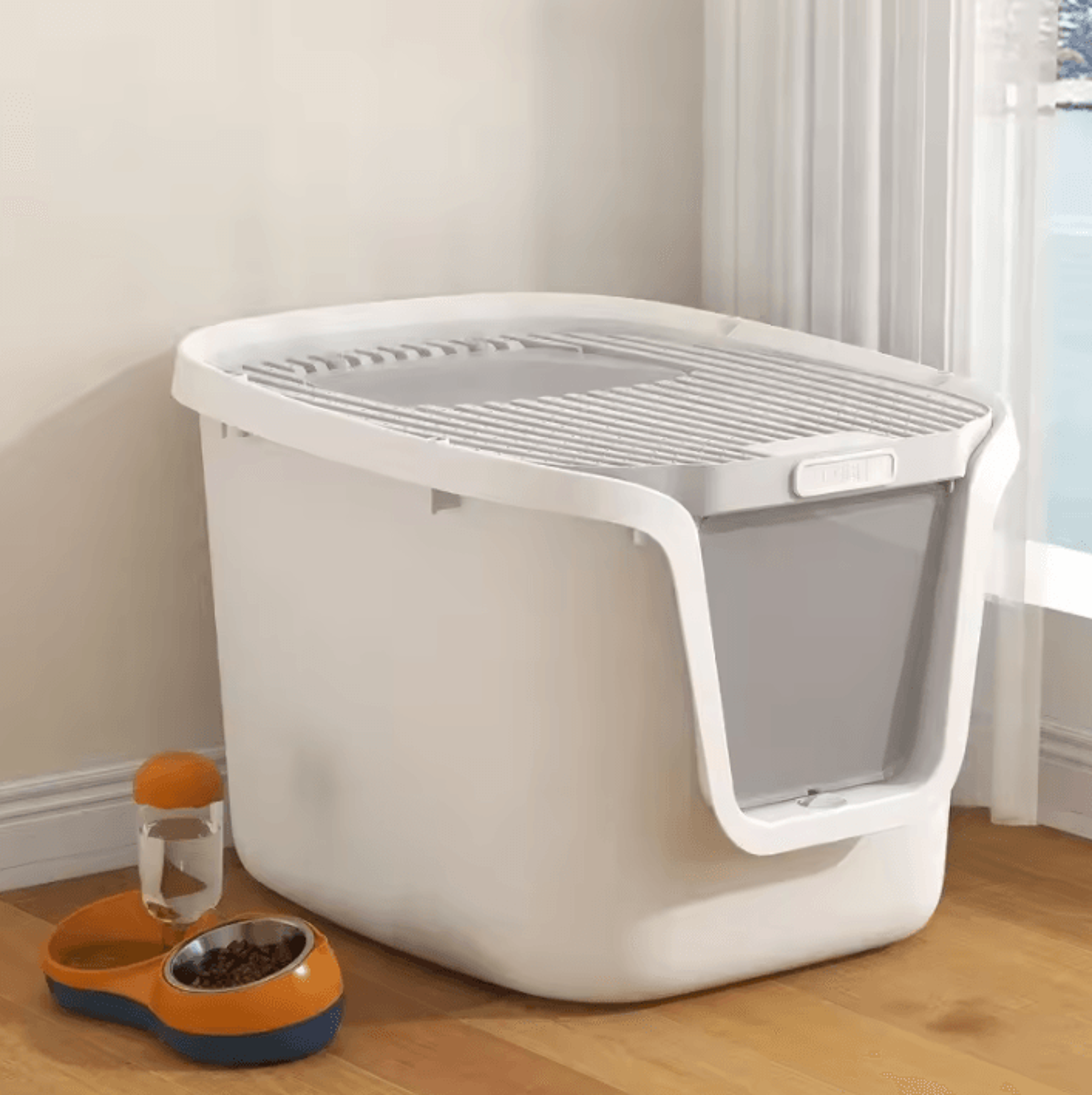 GrandSpace MultiAccess Covered Cat Litter Box 0