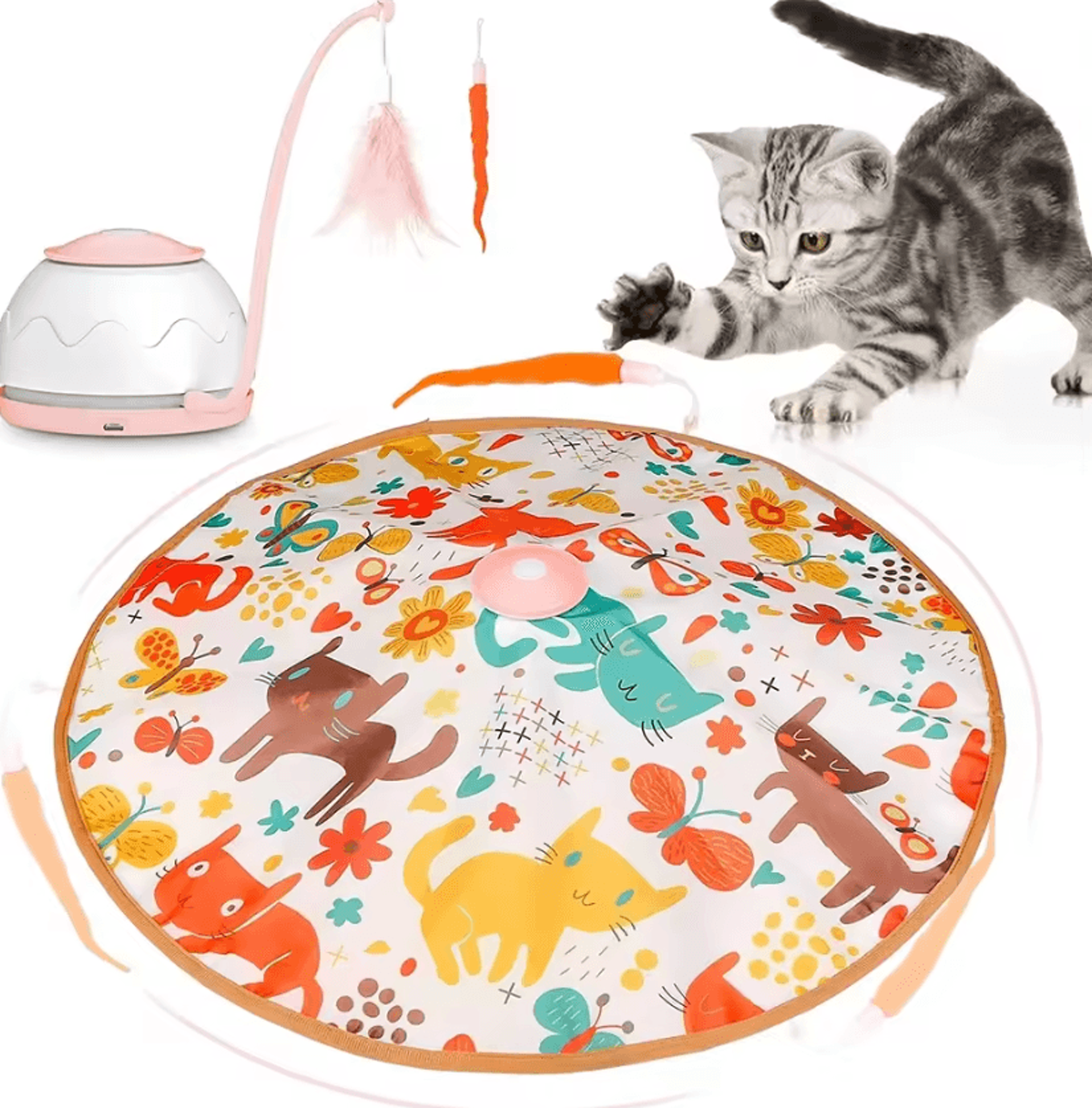 ATUBAN TurboWand Interactive Motion Cat Toy 4