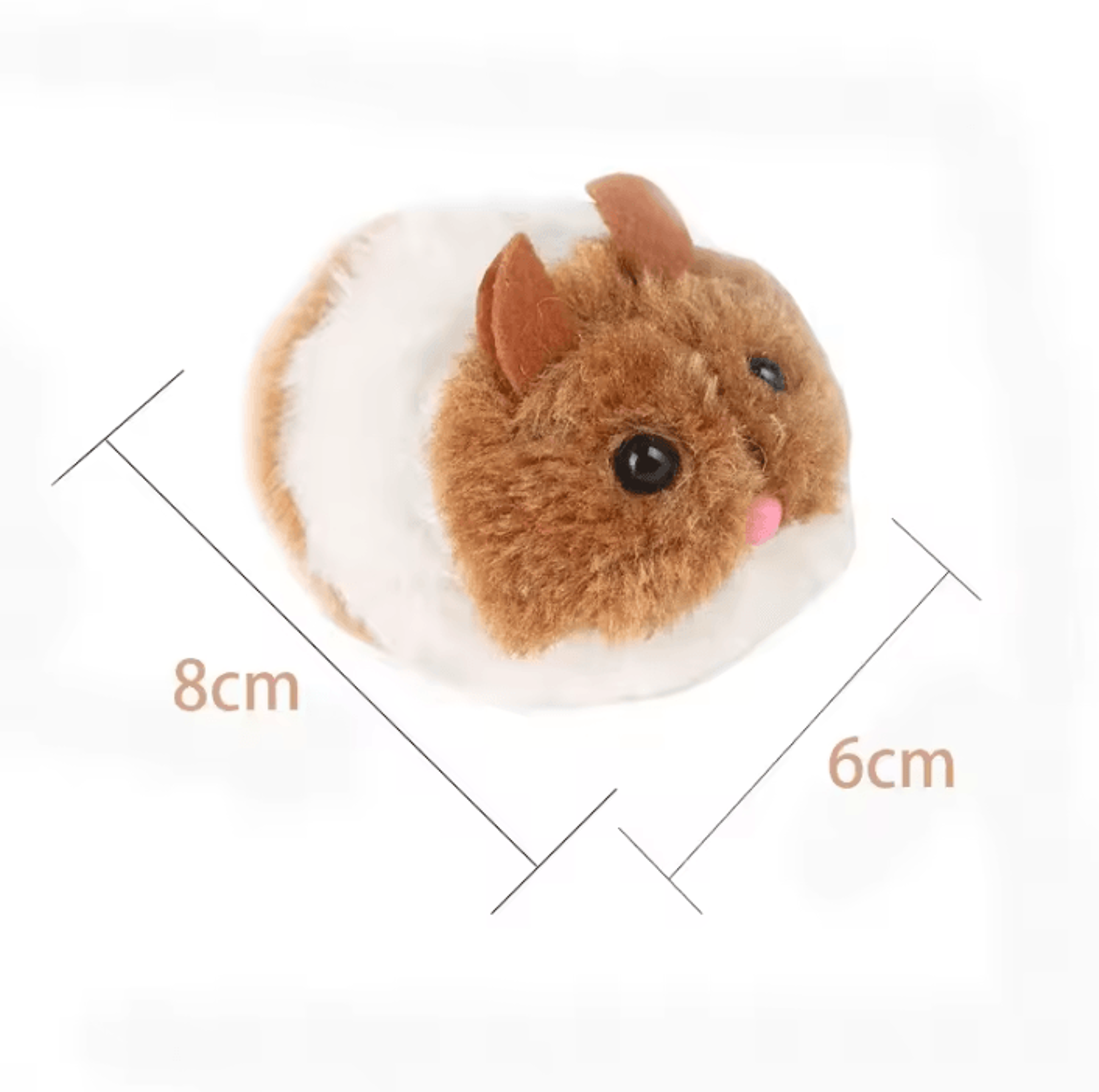 WhiskerMouse Plush Shake  Chase Cat Toy 1