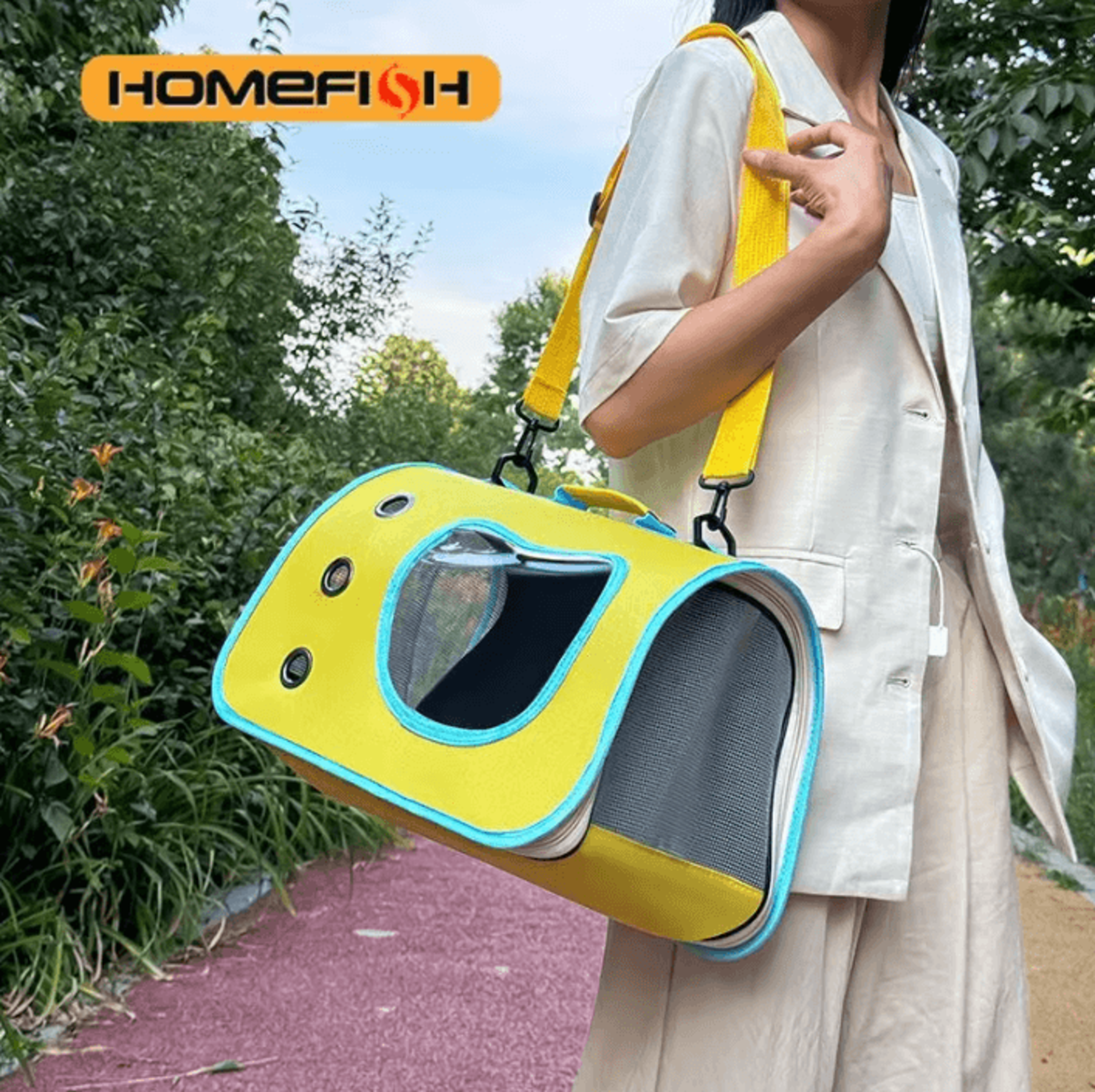 Breathable Foldable Pet Carrier Shoulder Bag 3