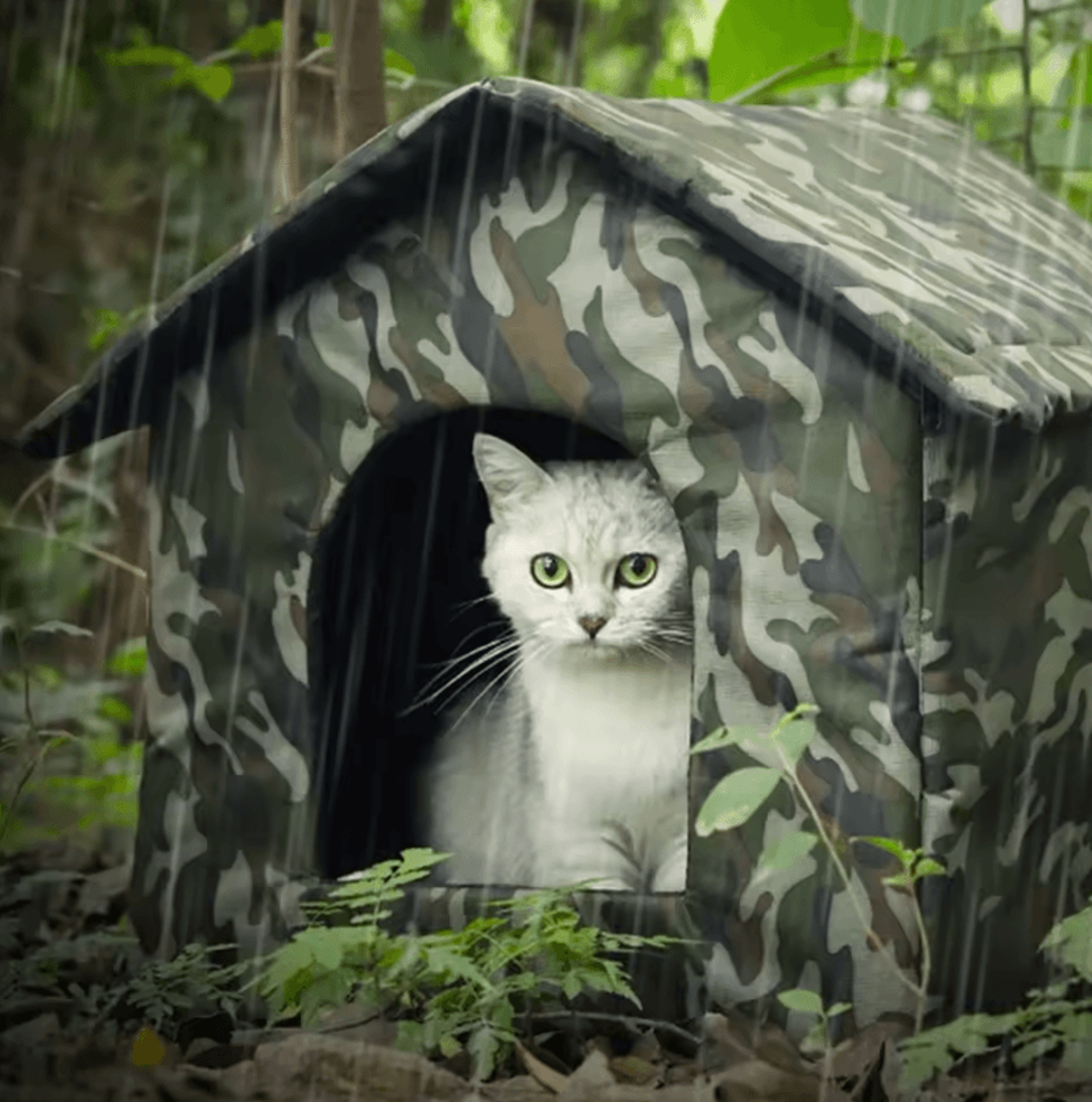 WeatherShield Collapsible Outdoor Cat House 3