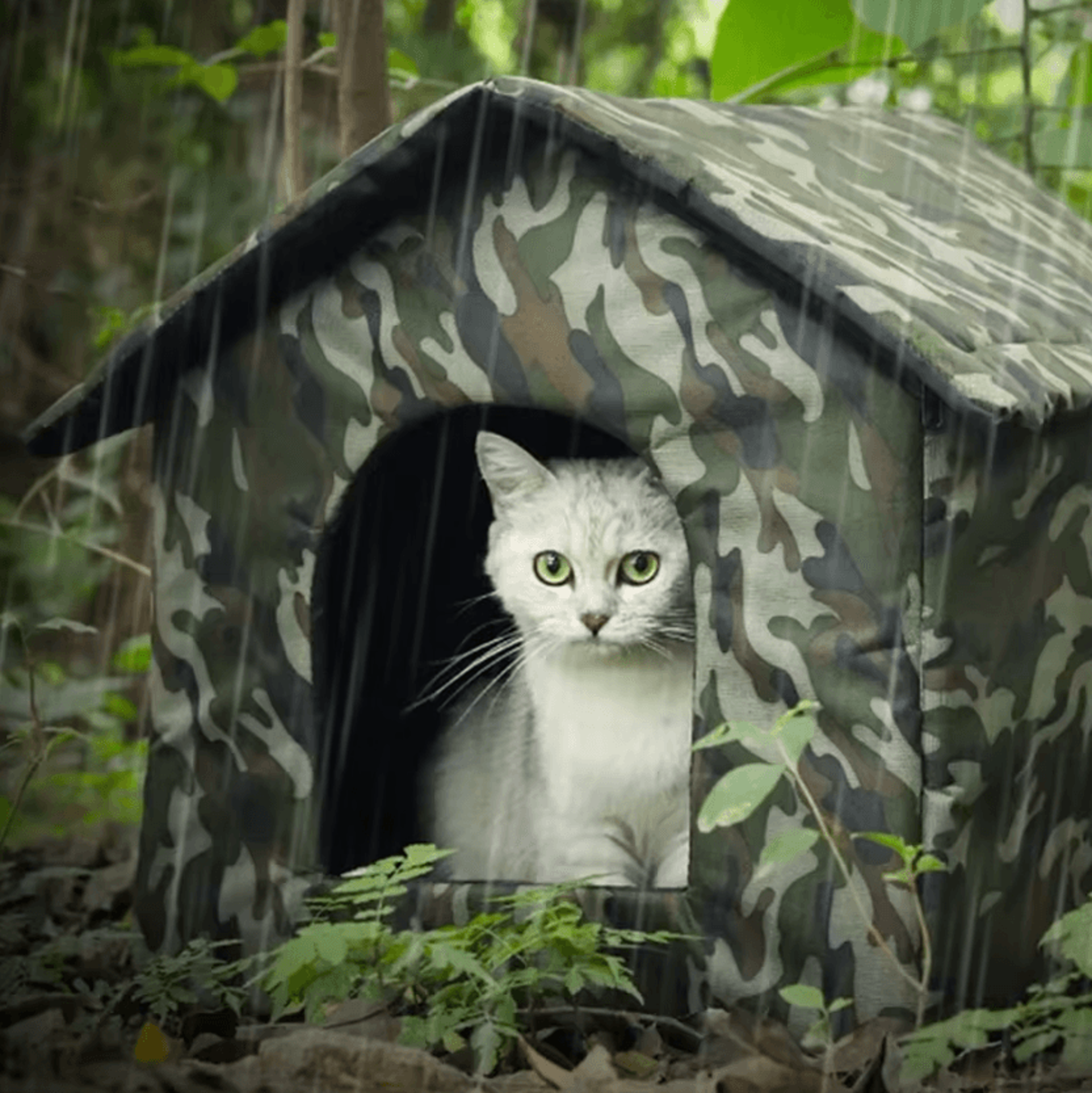 WeatherShield Collapsible Outdoor Cat House 5
