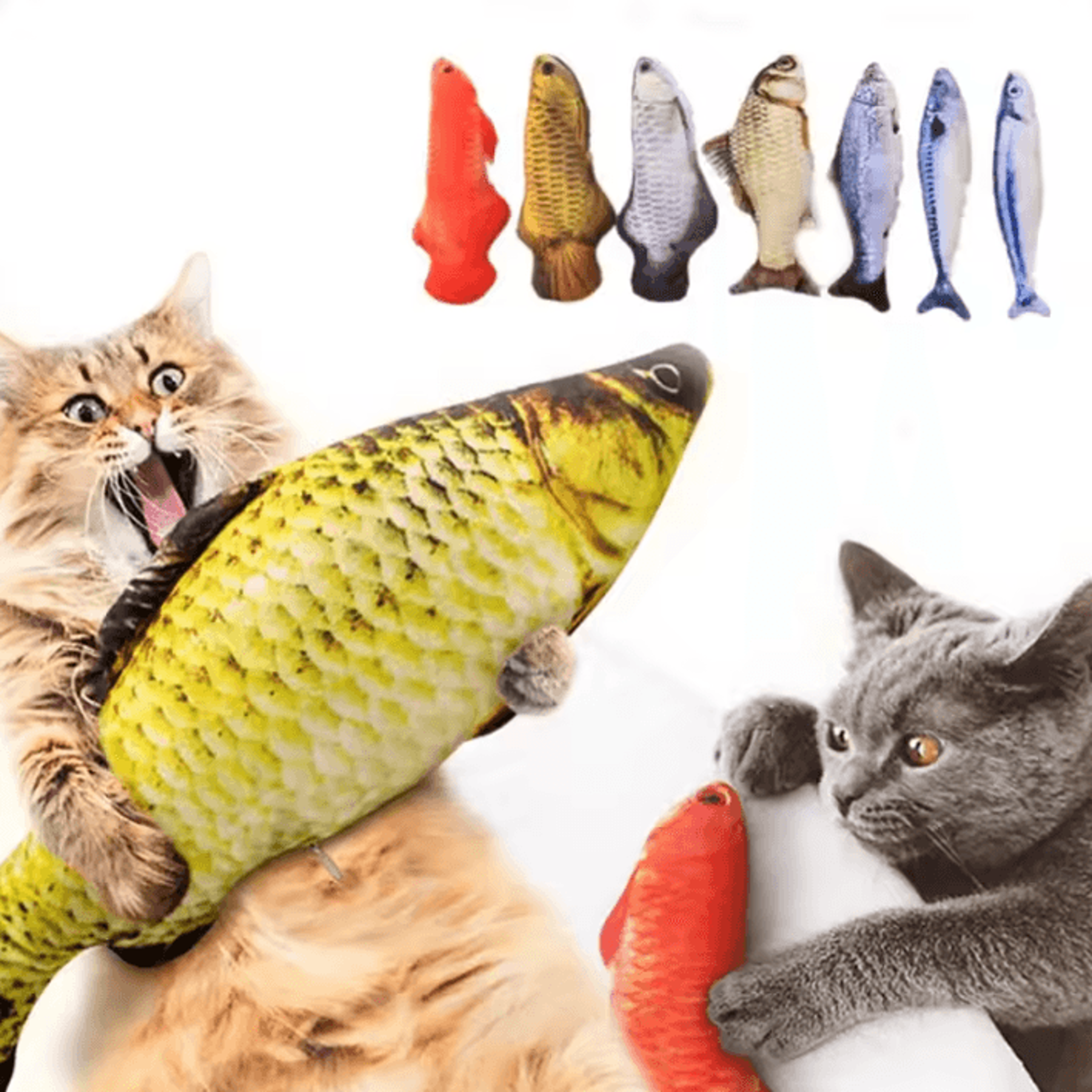 RealCatch Catnip Fish Plush Toy 0