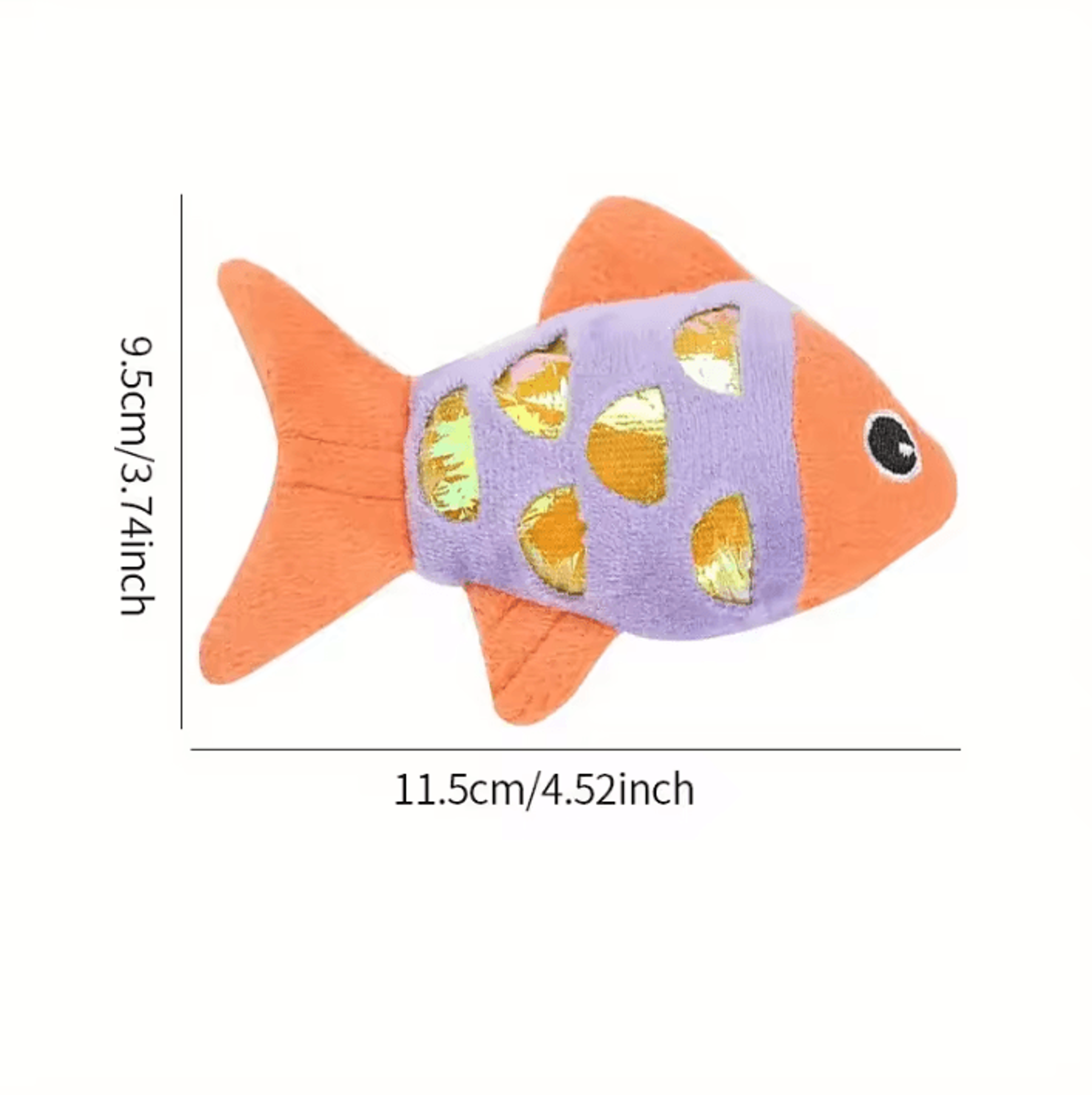 CrinkleCatch Fish Catnip Kicker Toy 3
