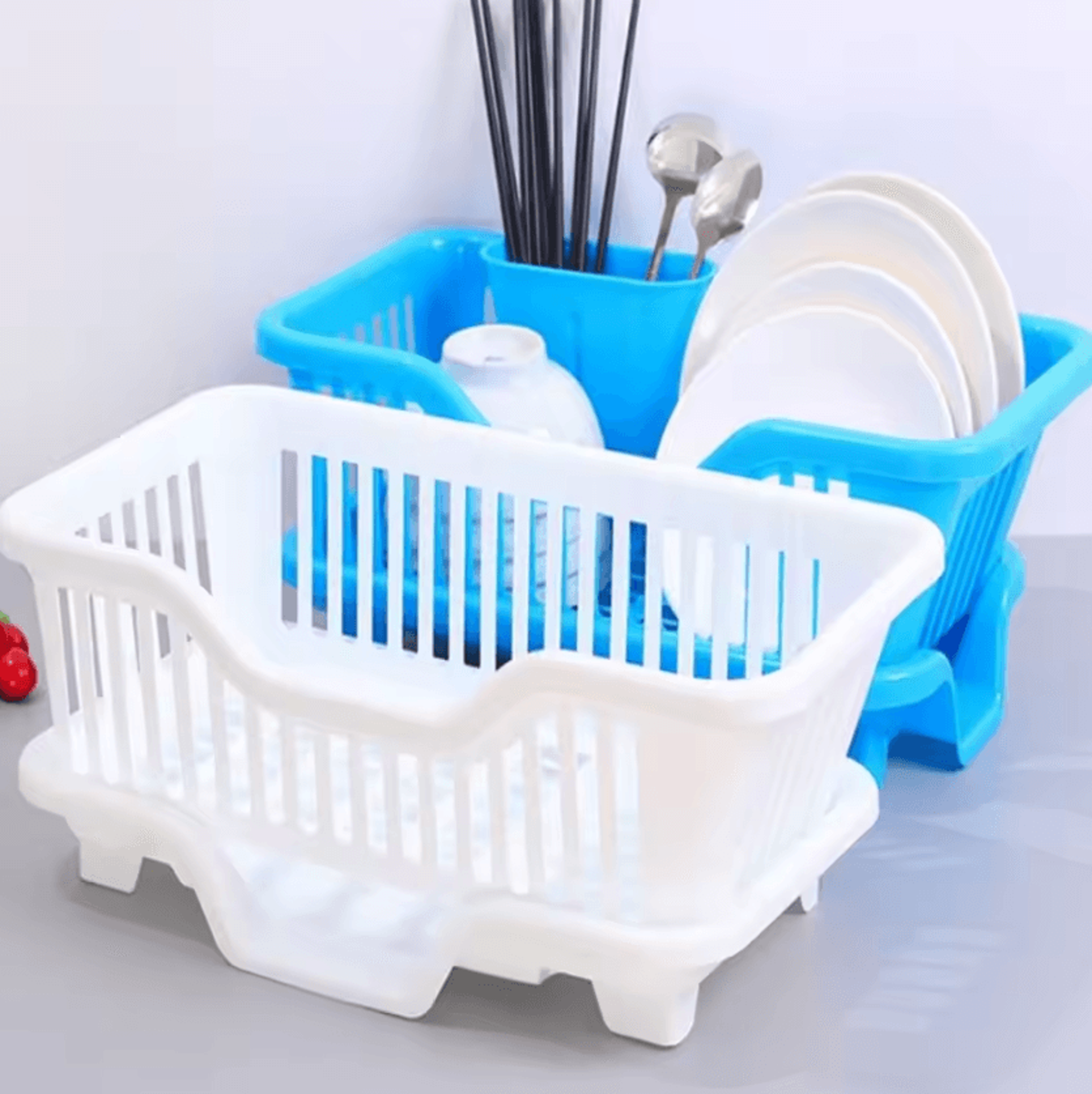 DryFlow Dish Drying Rack  Kitchen Utensil Organizer 1