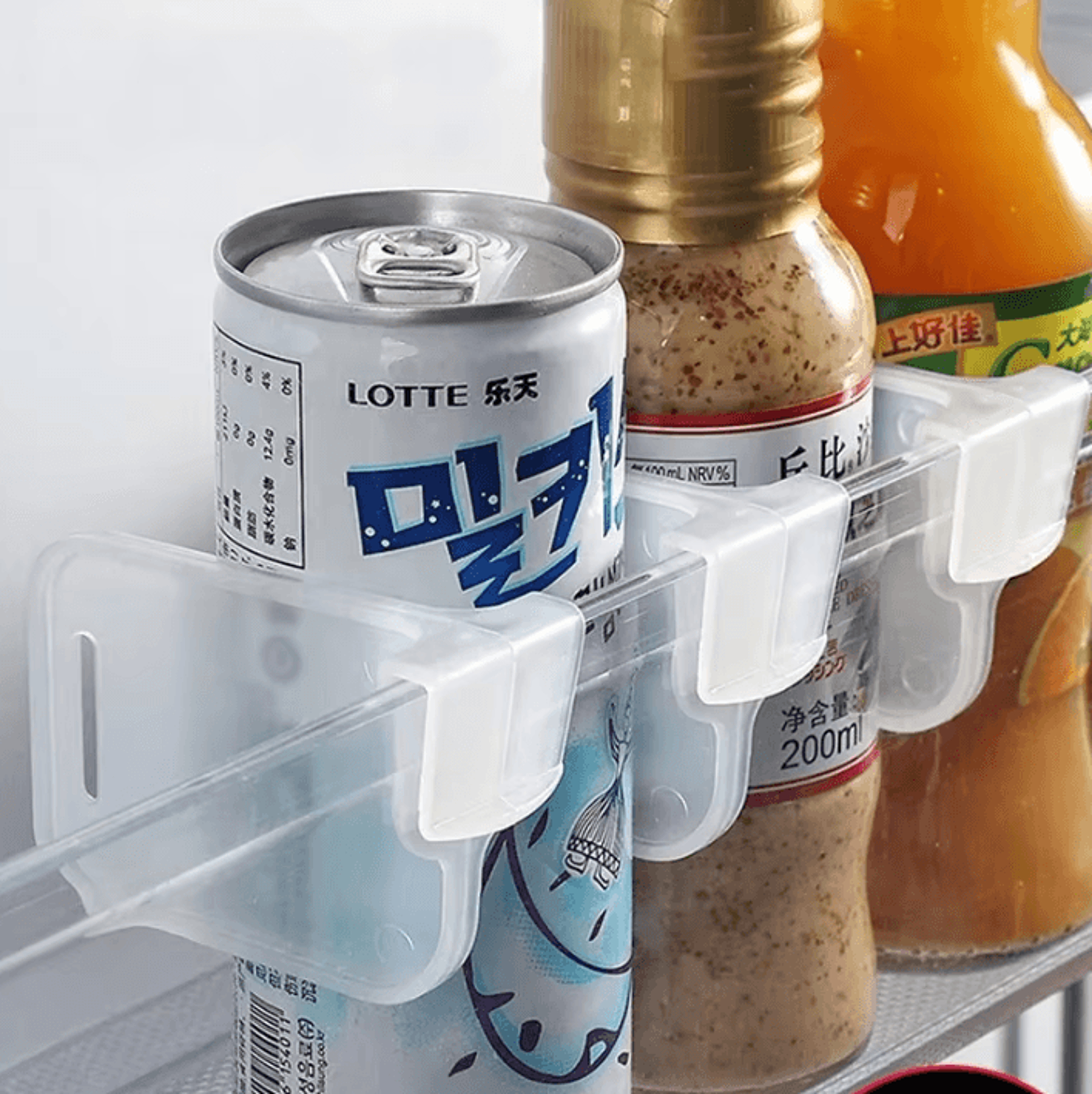 FreshSort Adjustable Fridge Shelf Dividers Set 1