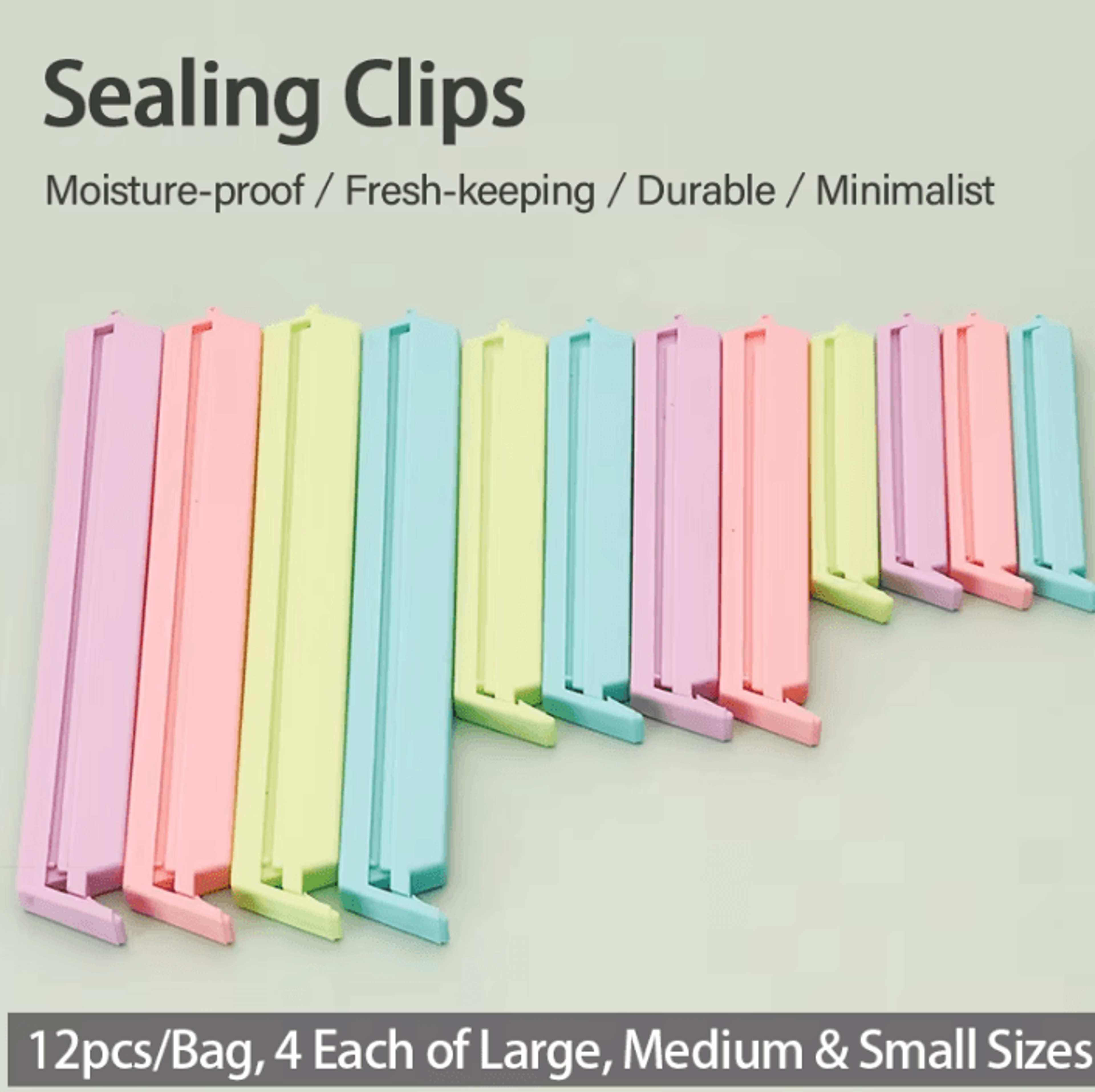 freshseal portable food bag sealer clips