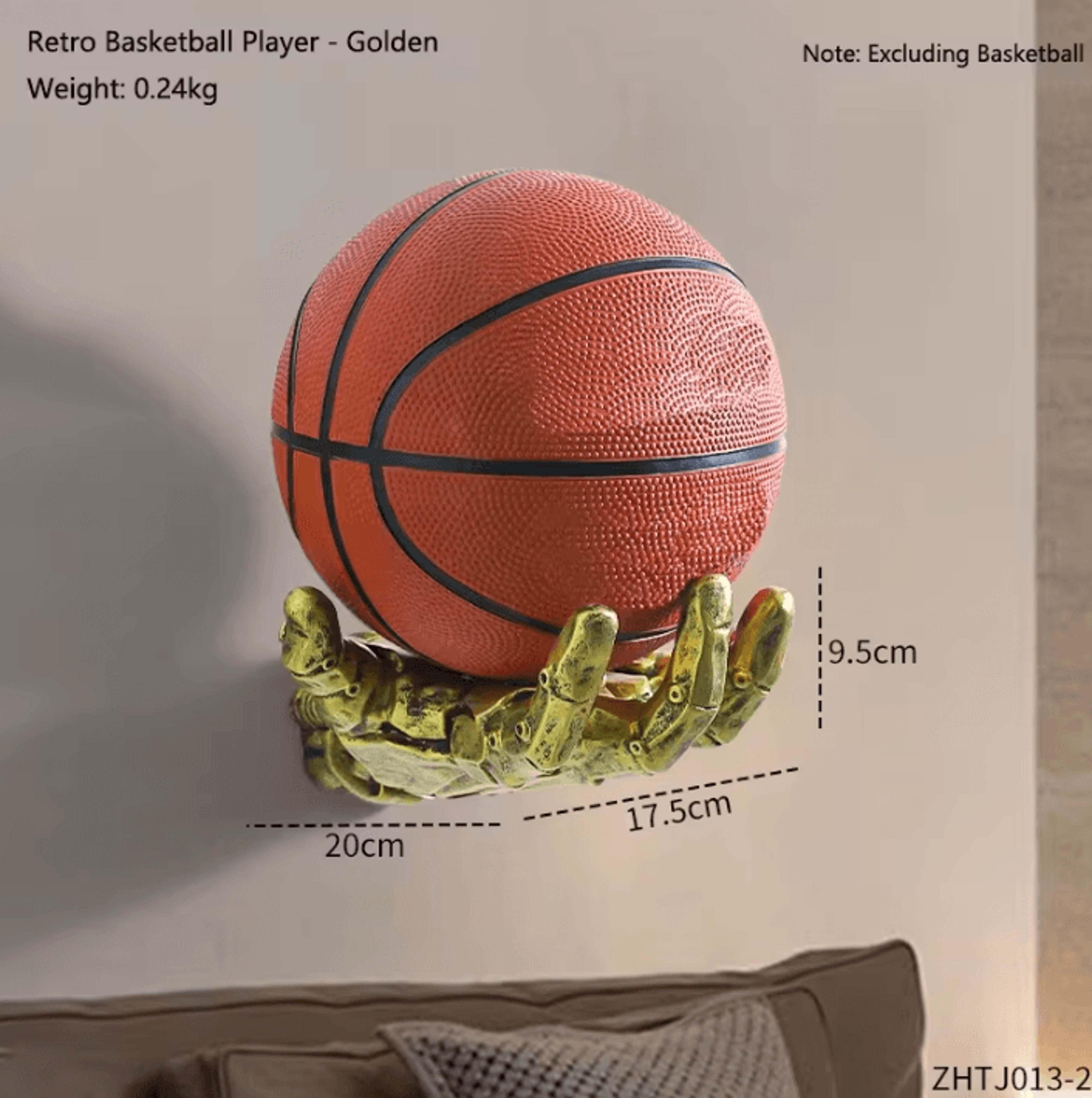 RoboDunk WallMounted Ball Storage Rack 2