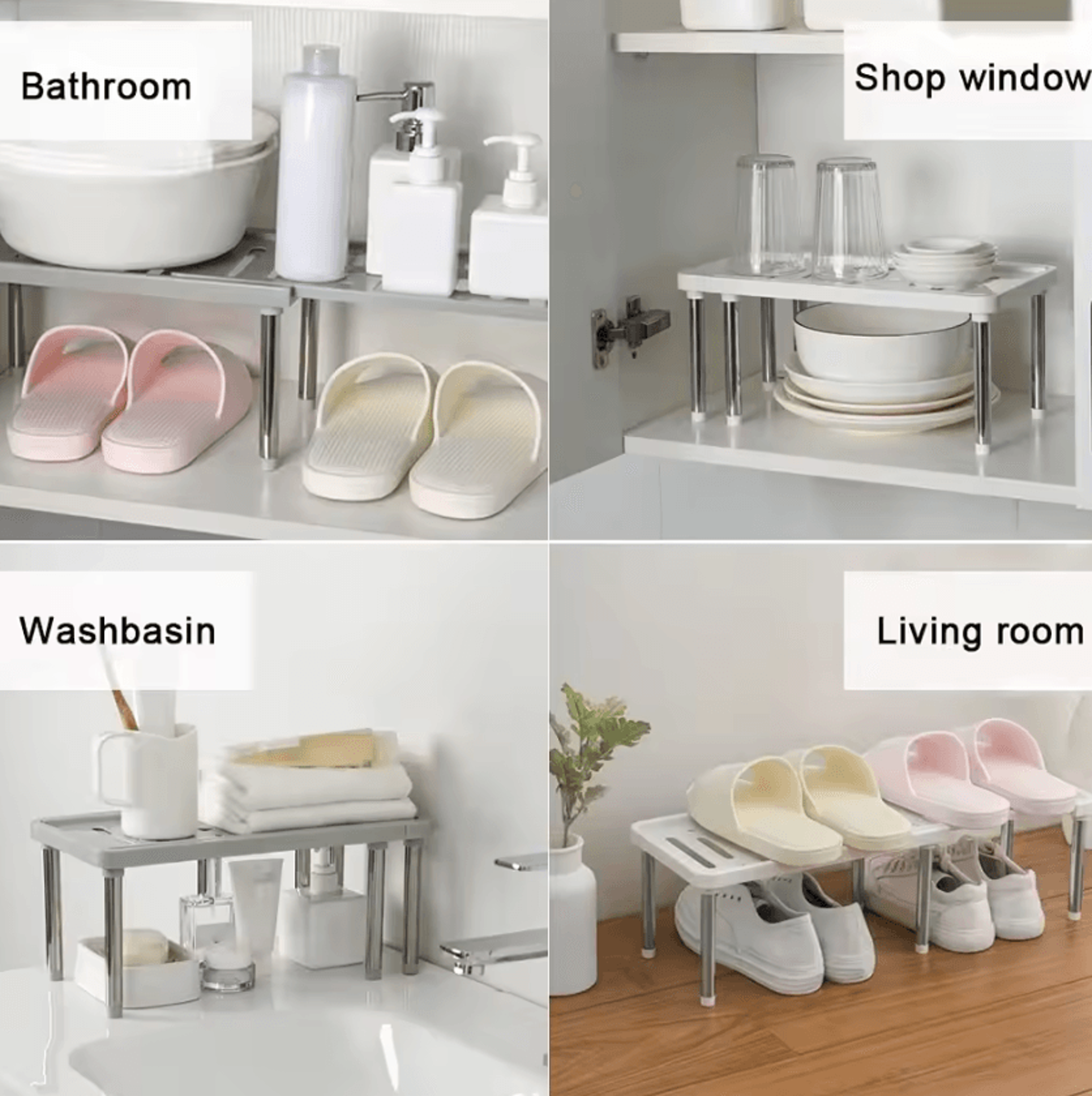 FlexiStack Retractable Cabinet Storage Rack 3