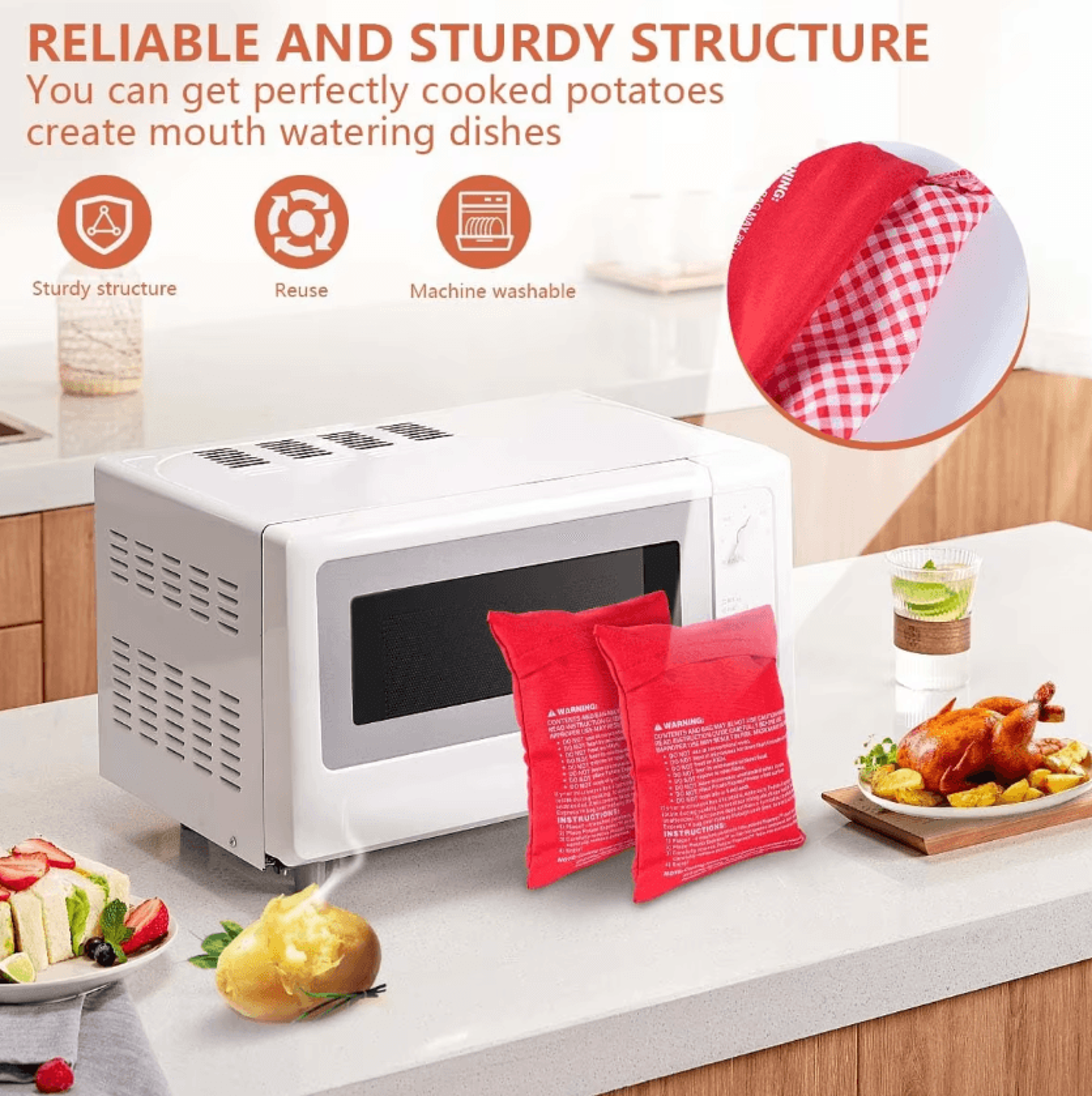 QuickBake Microwave Potato Cooking Bag 1