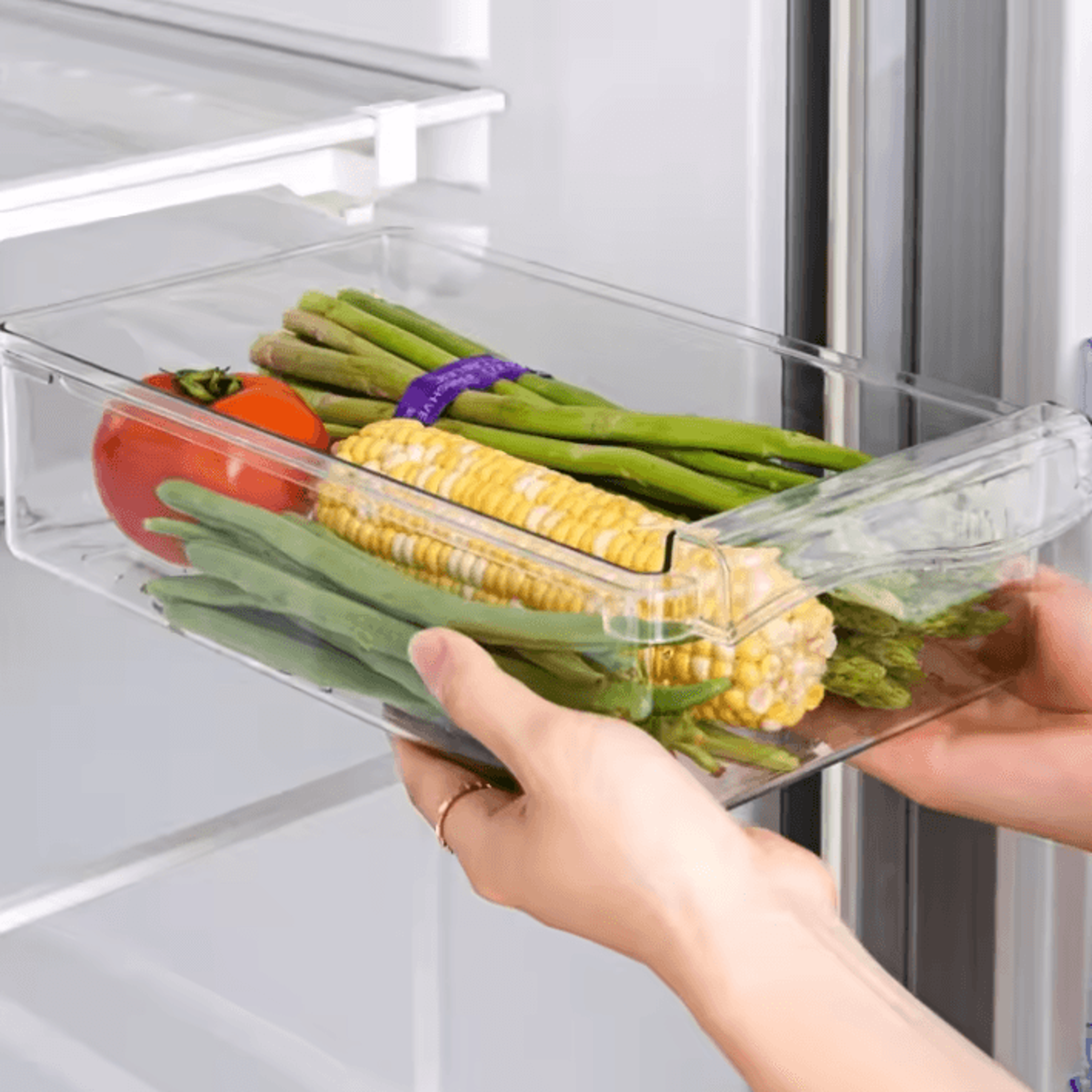 SlideFresh UnderShelf Refrigerator Storage Drawer 2