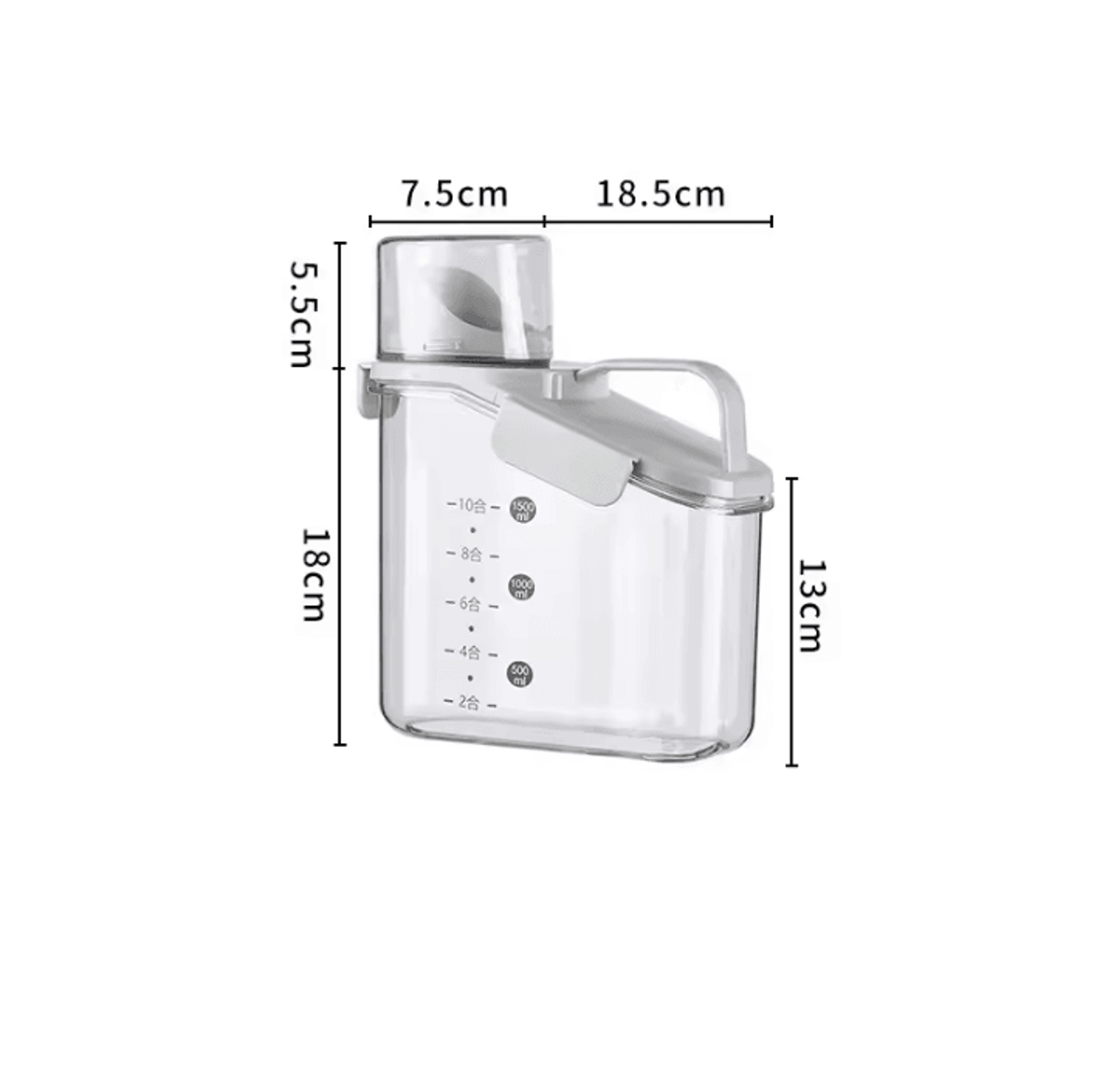 FreshPour Grain Storage Container With Measuring Cup 4