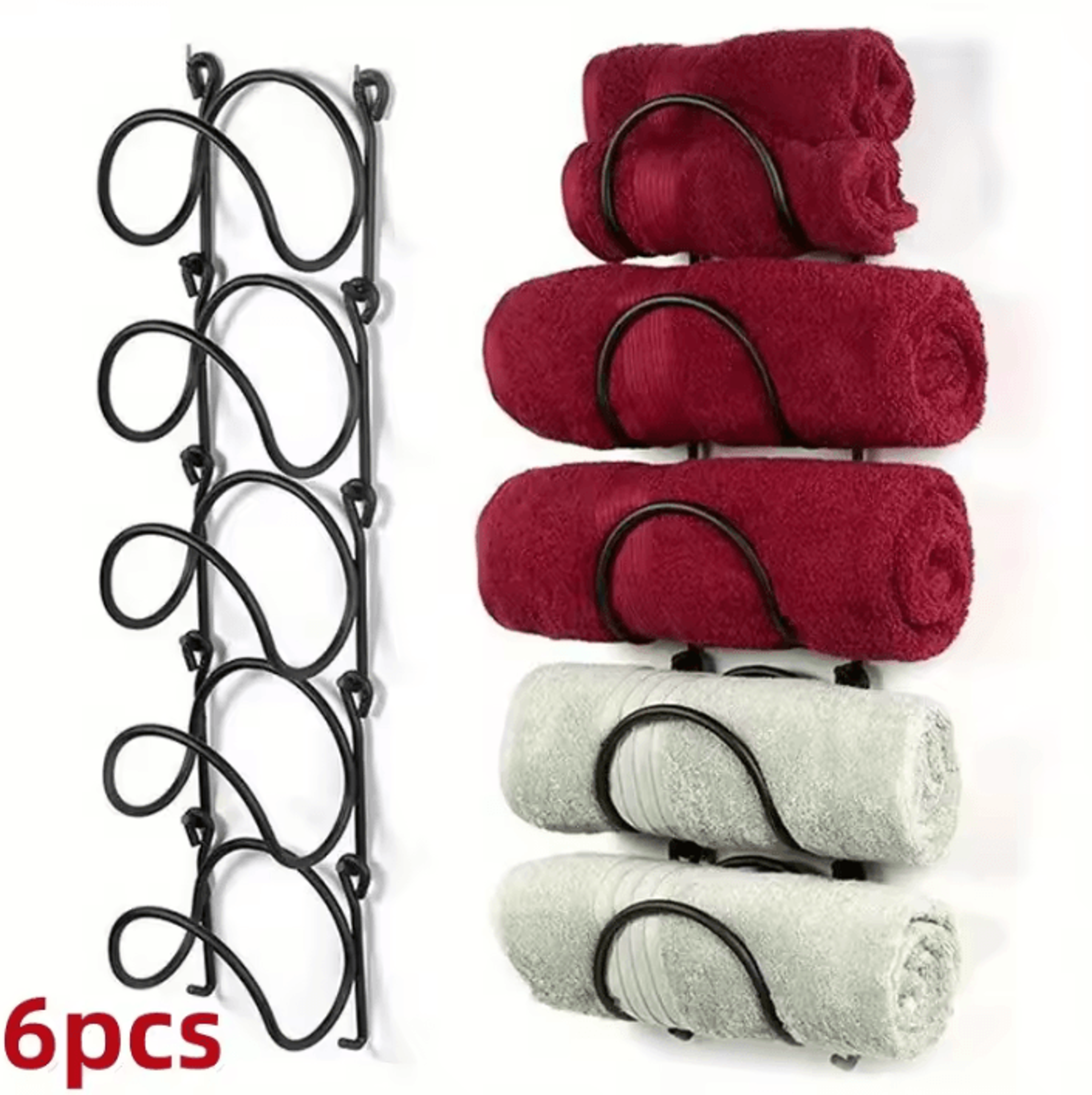 VersaHook WallMounted Towel  Storage Rack 0