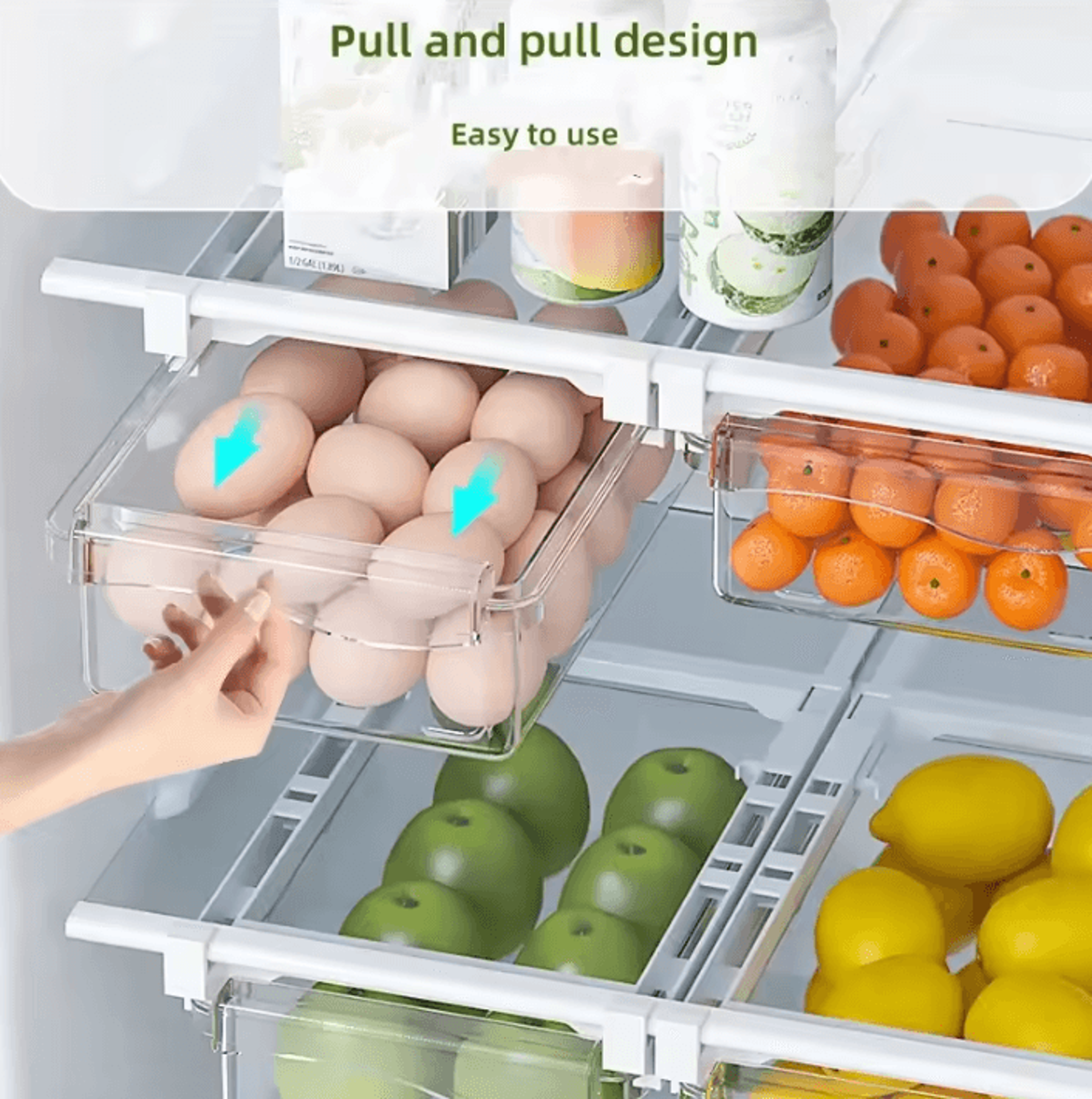 FreshGlide Refrigerator Sliding Storage Drawer 1