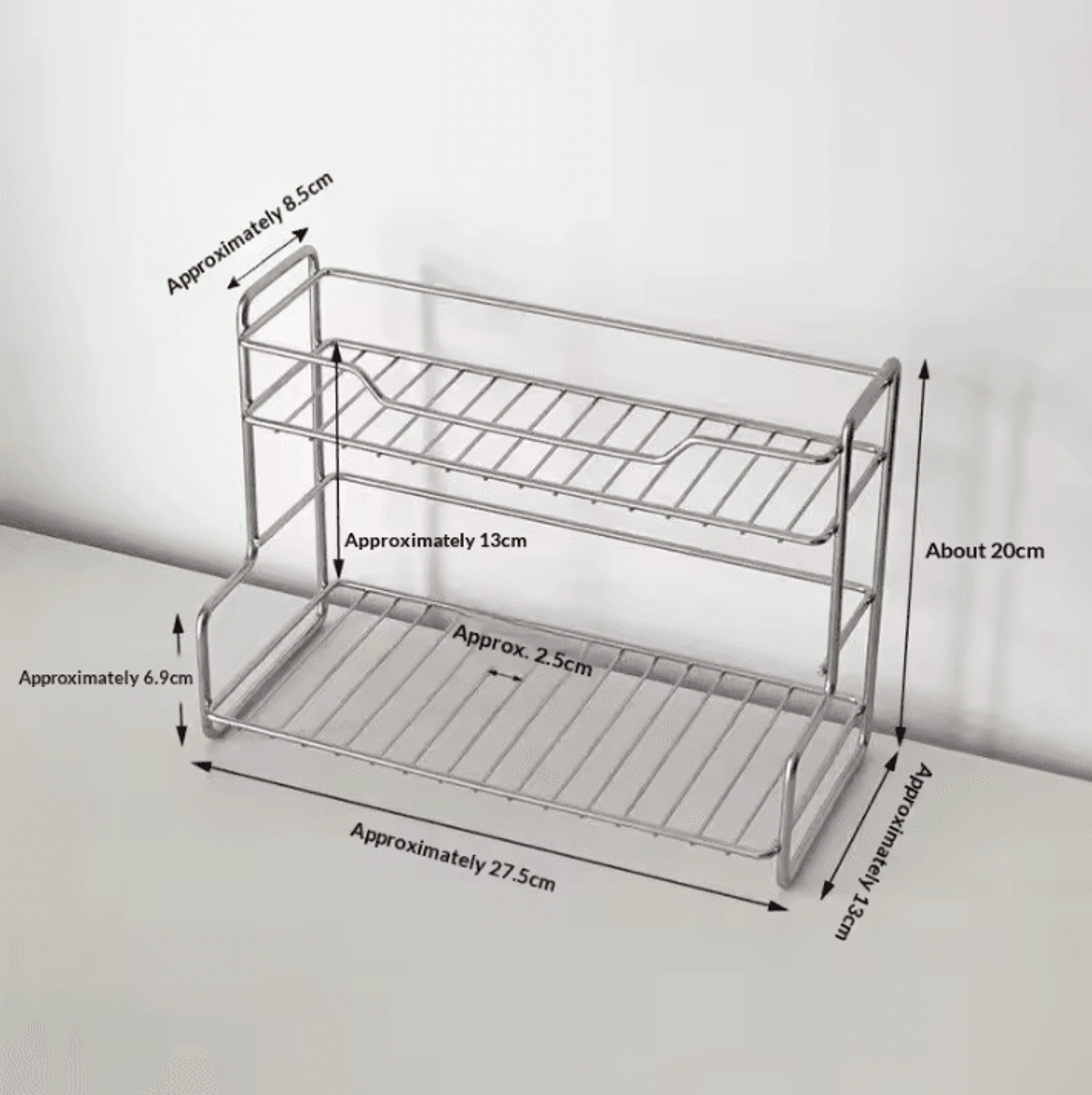 PureTier DoubleLayer Bathroom Countertop Organizer 4