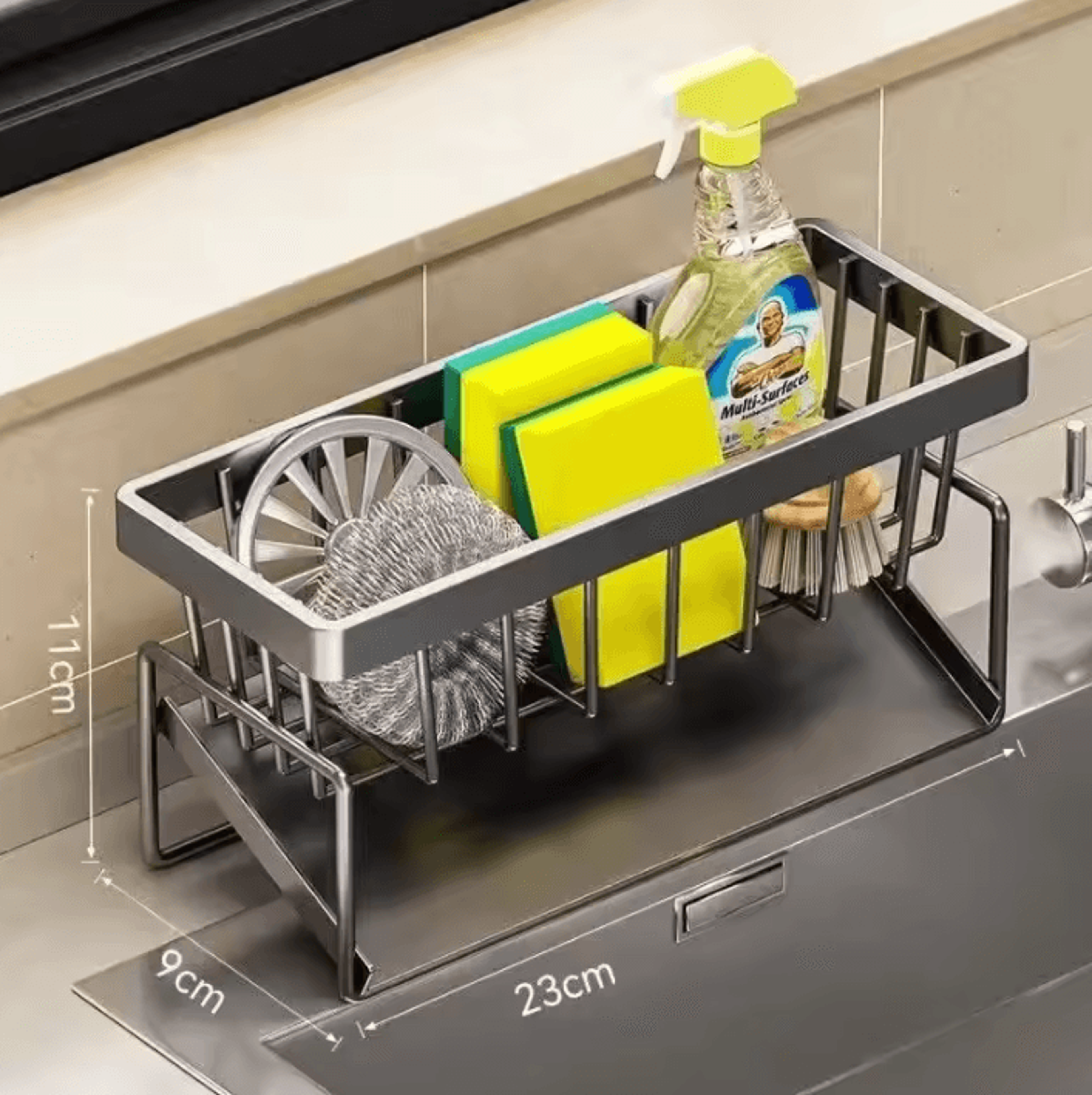 SteelFlow Sink Organizer Drain Rack 2