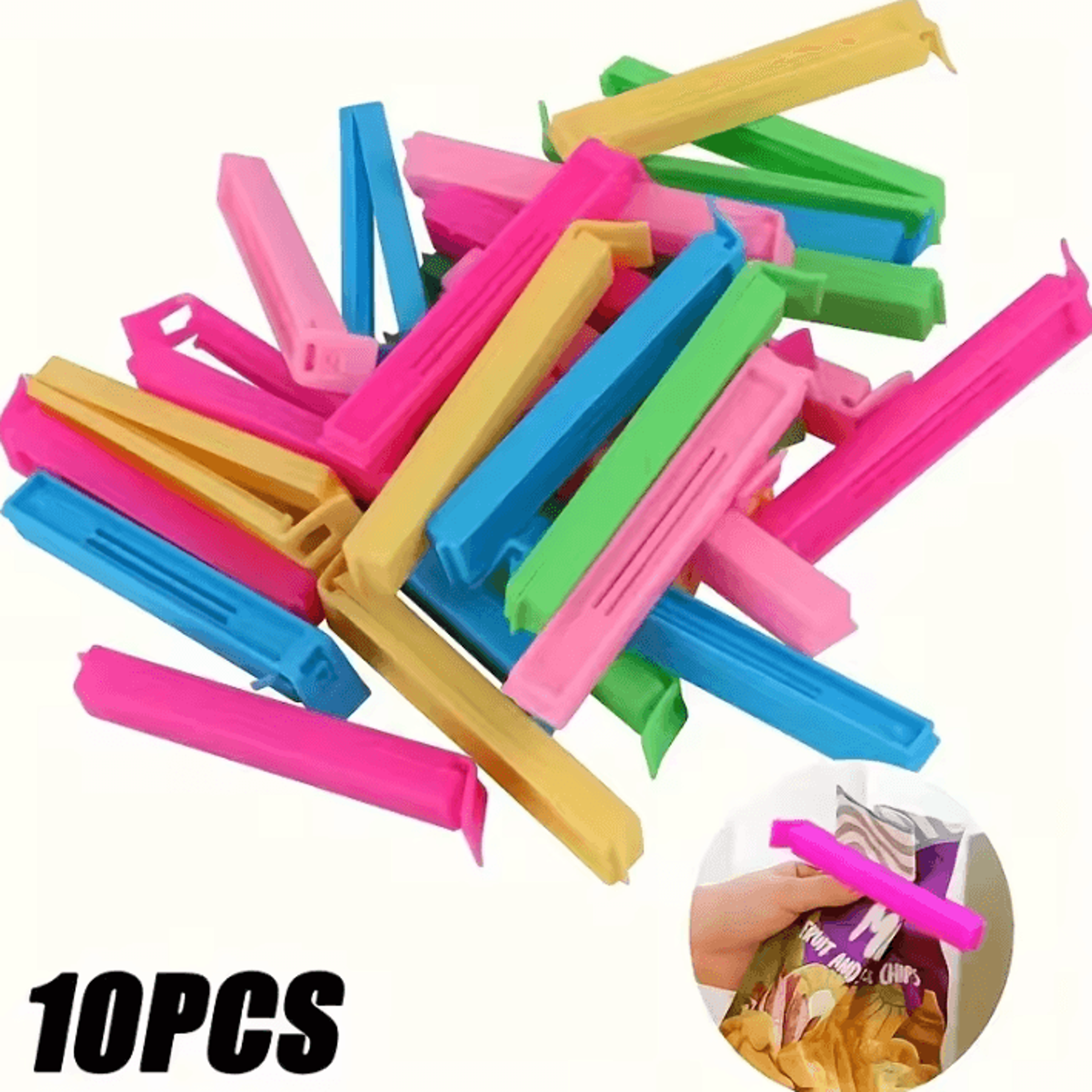 FreshSeal Reusable Food Bag Sealing Clips Set 4